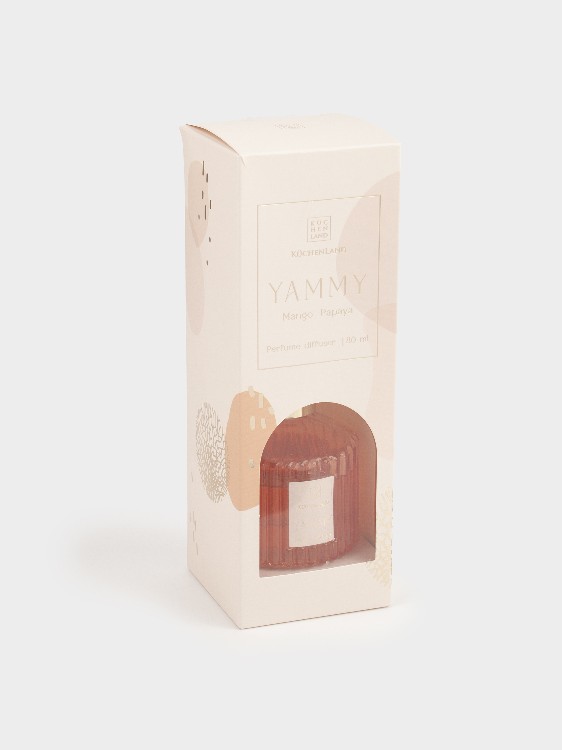 Ароматический диффузор, 80 мл, коралловый, Mango Papaya, Yammy, image-3