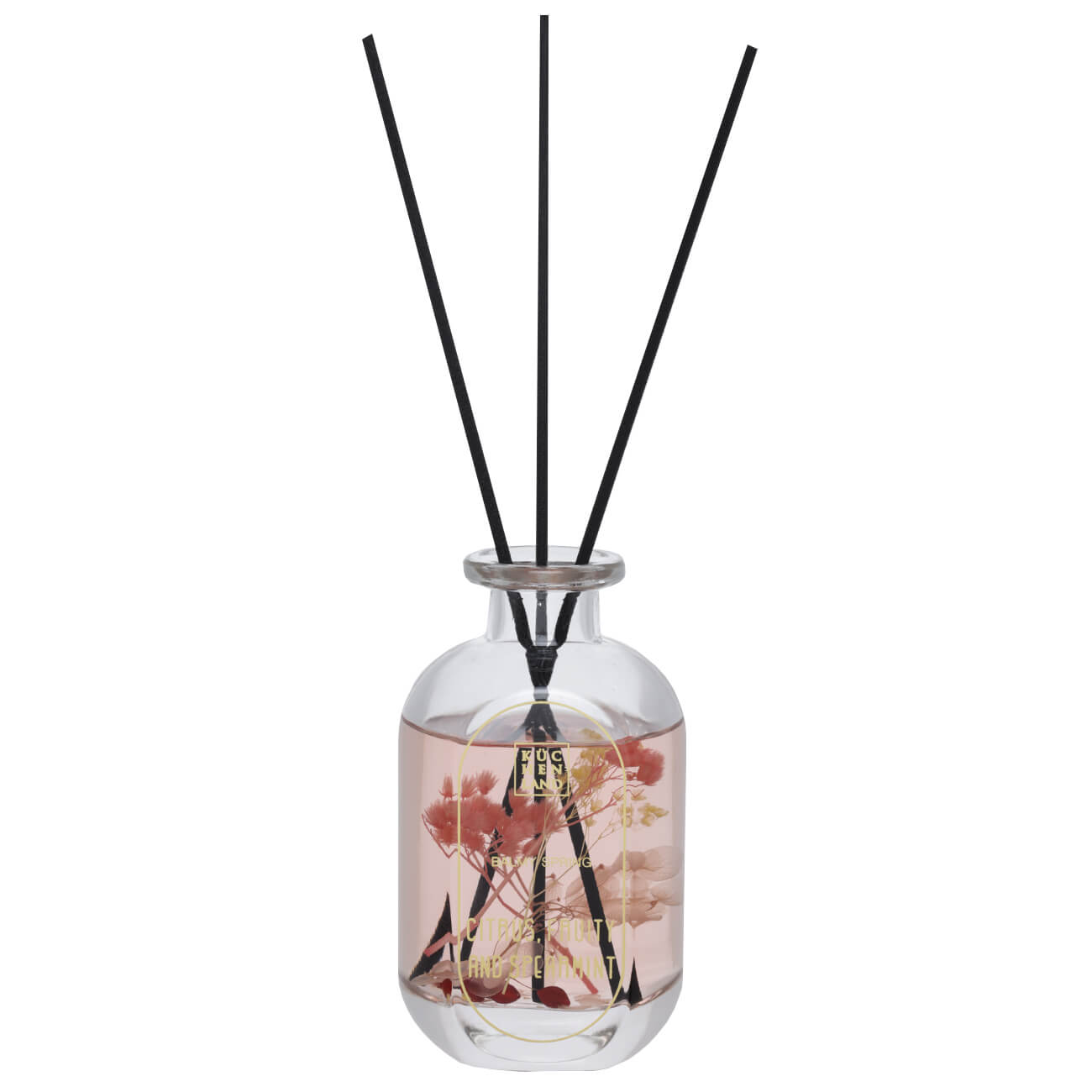 

Ароматический диффузор, 130 мл, с сухоцветами, Citrus, Fruity & Spearmint, Balmy spring