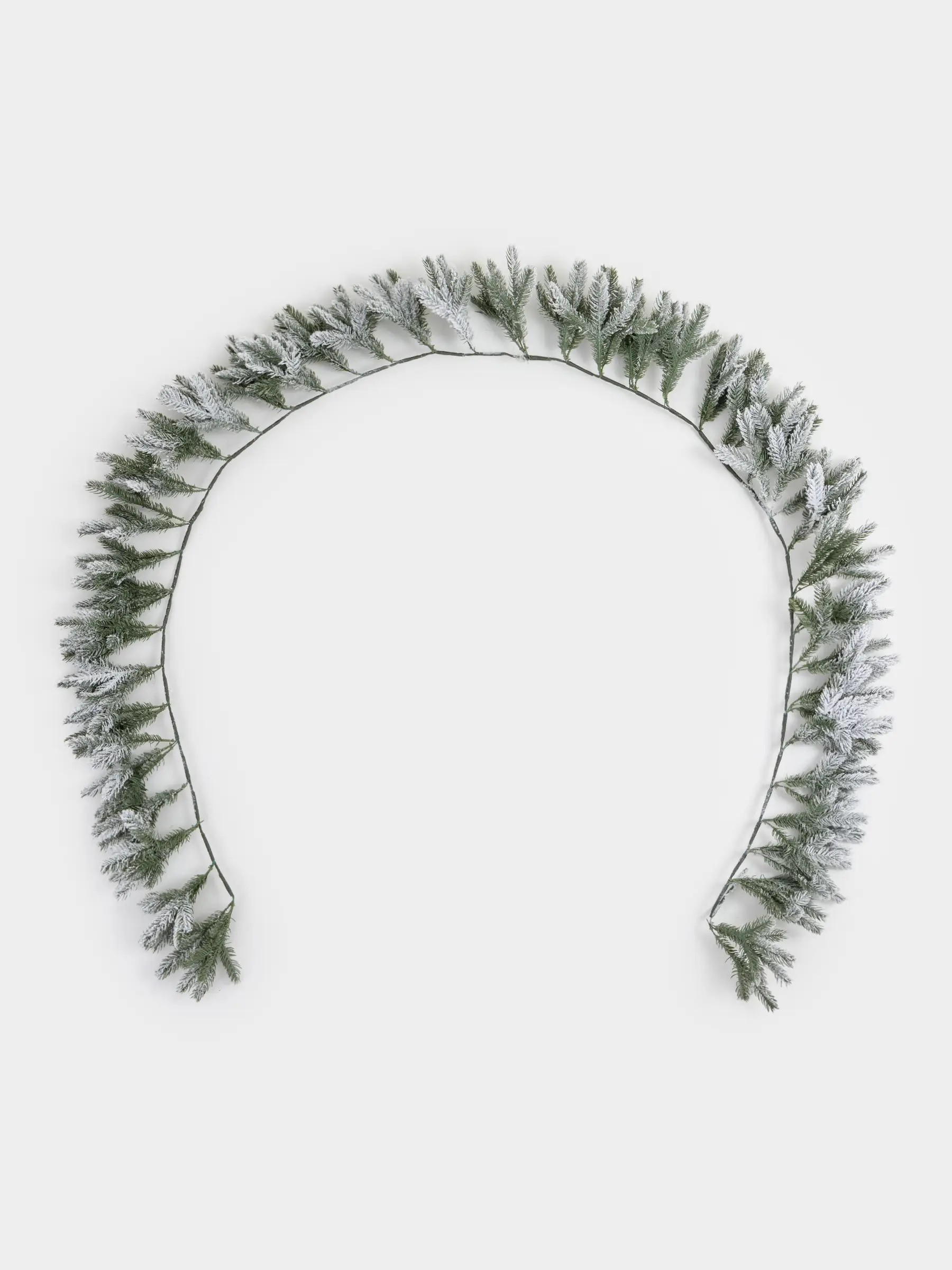 Ветка-гирлянда декоративная, 2,7 м, пластик, Заснеженная ель, Snowy decor, image-0