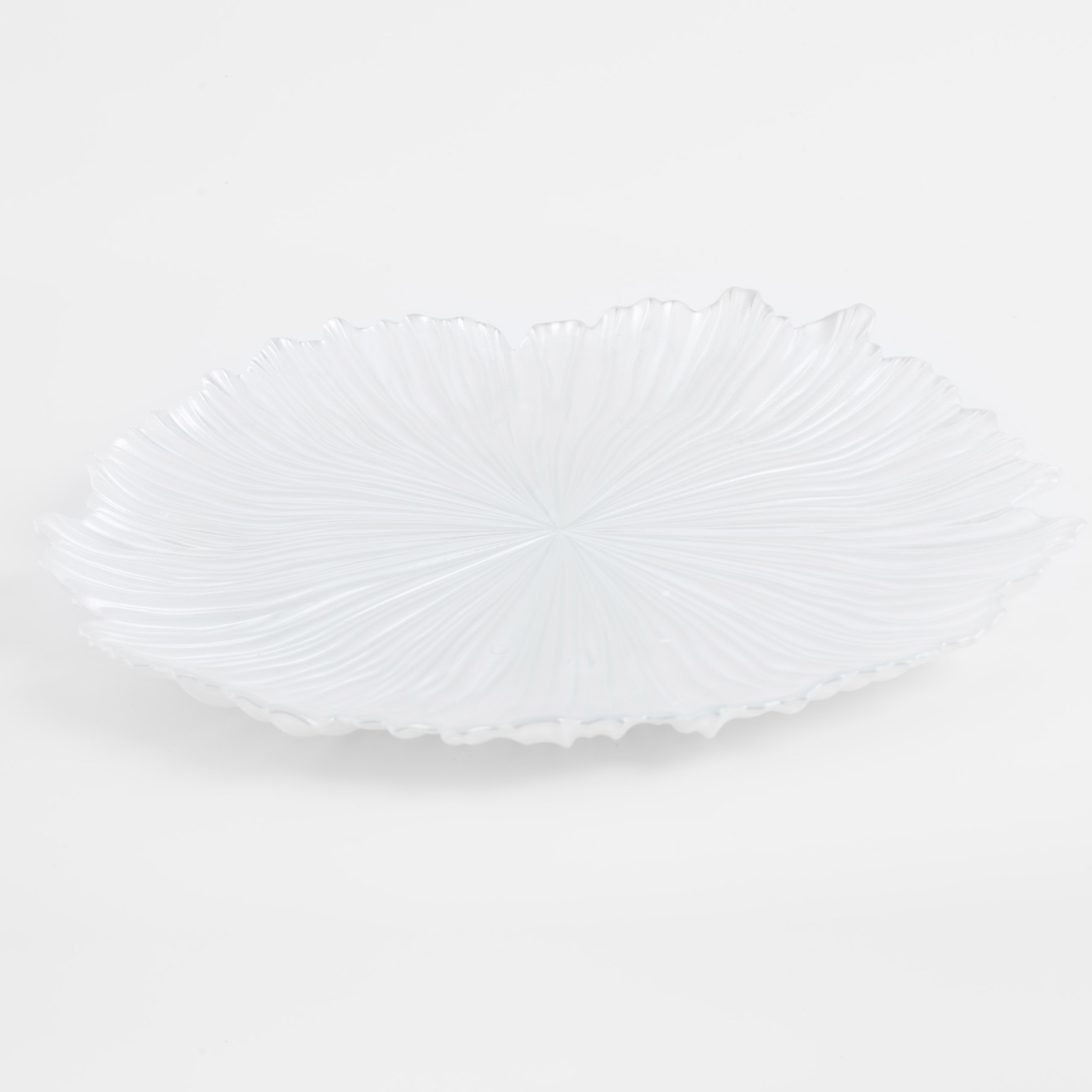 Тарелка закусочная, 21 см, стекло Р, белая, Verge изображение № 5