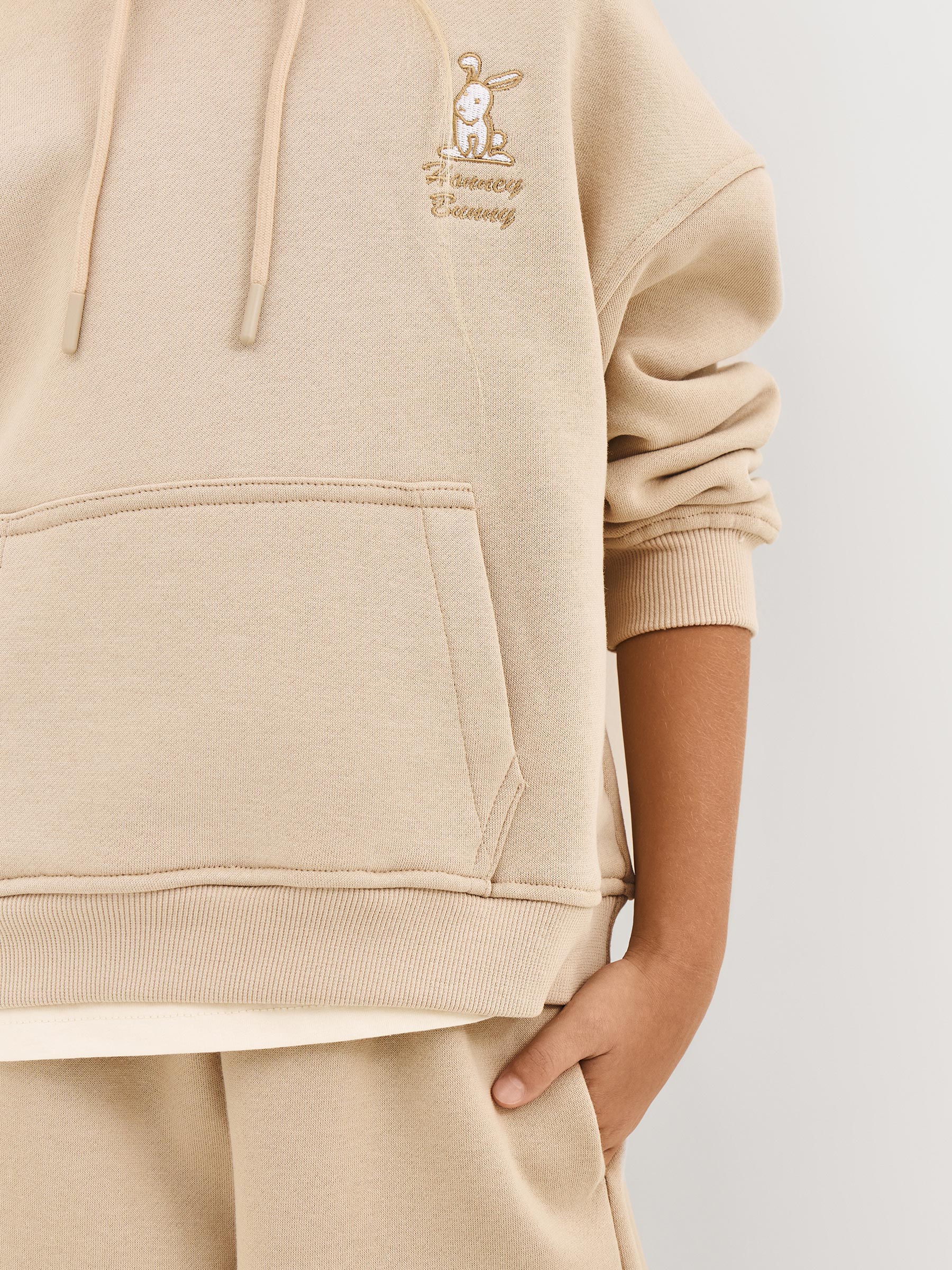 Худи детское, для девочек, бежевое, Abia, image-2