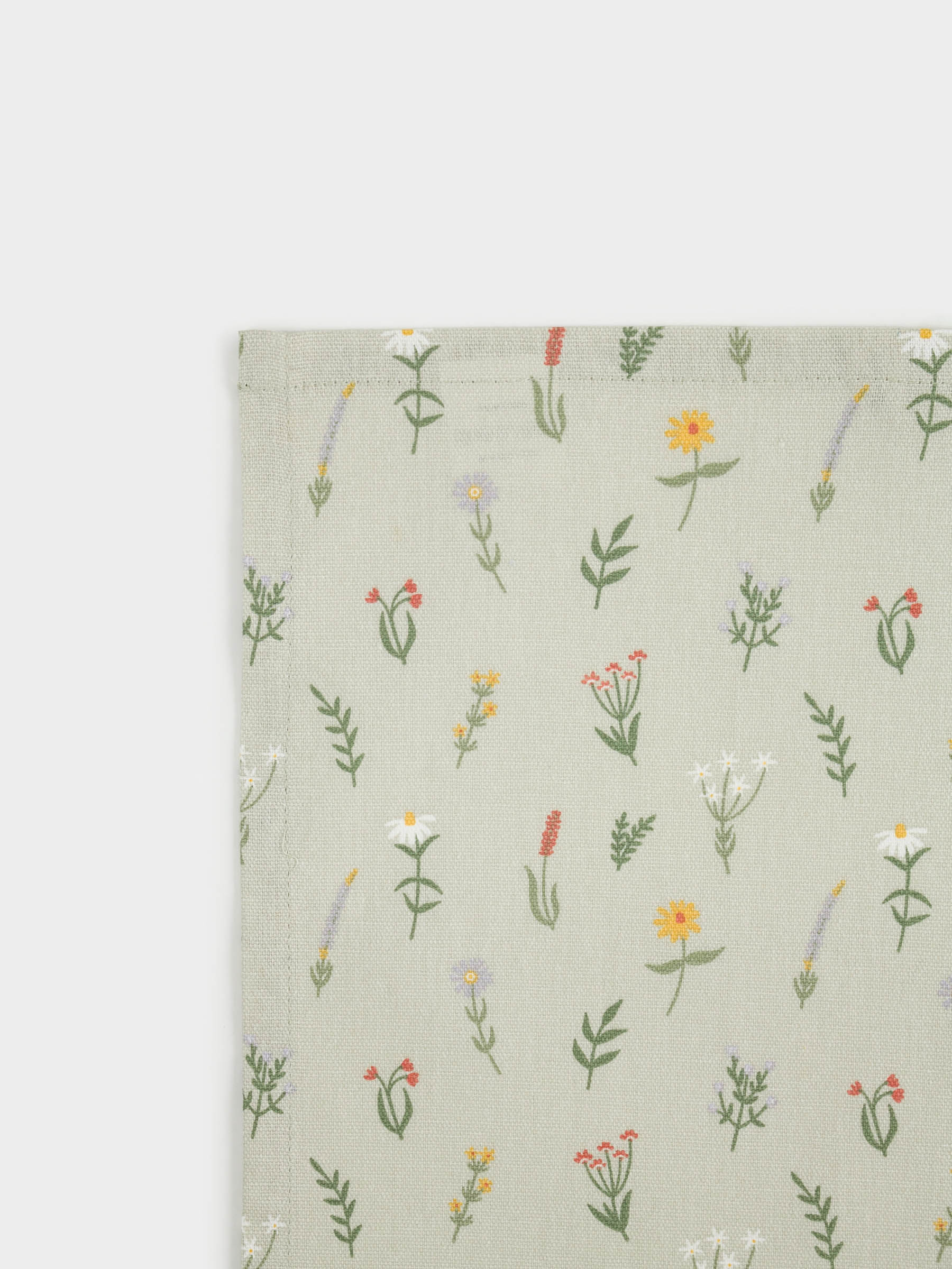 Полотенце кухонное, 40х60 см, хлопок, бежевое, Полевые цветы, Motley meadow, image-1