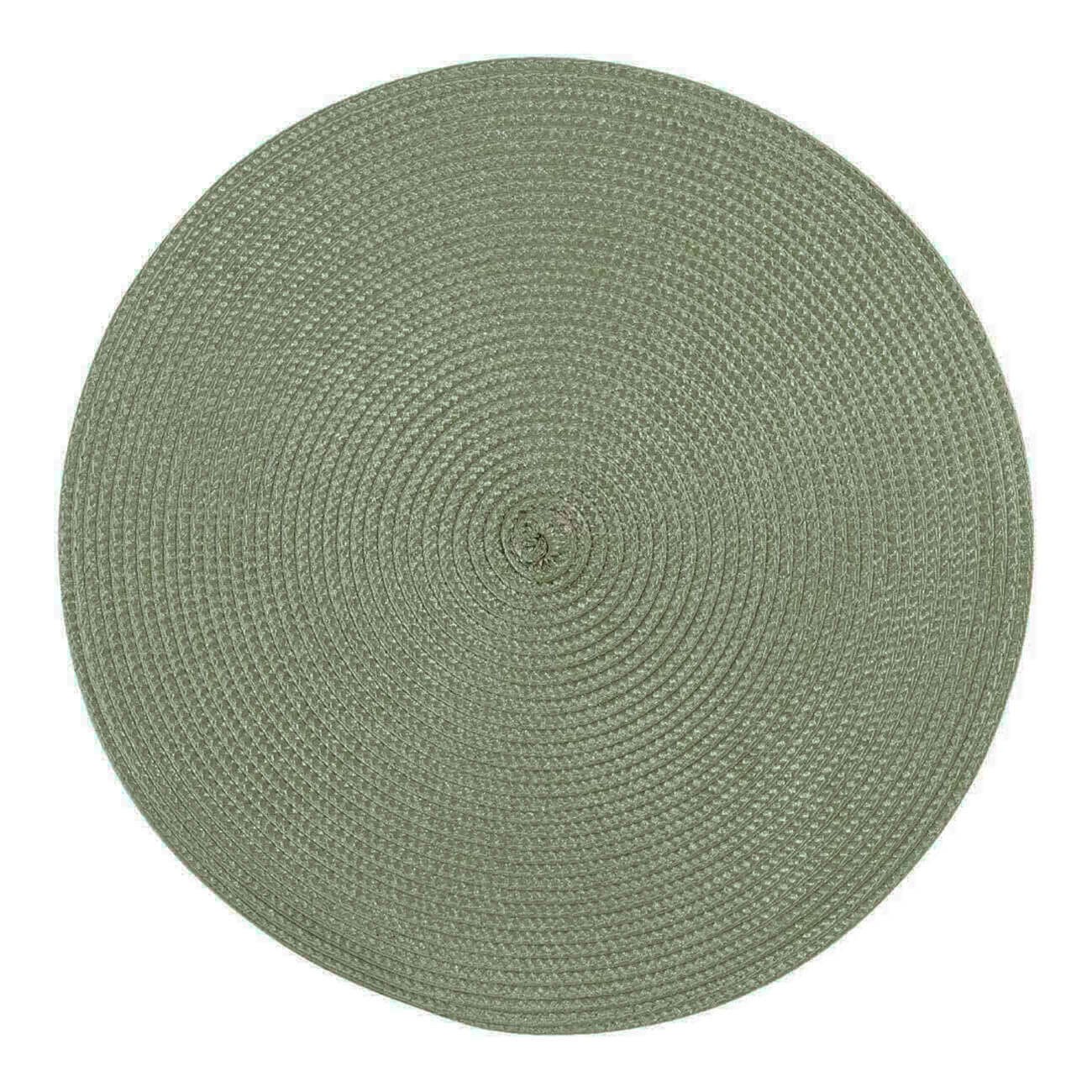 Салфетка под приборы, 38 см, полипропилен/ПЭТ, круглая, зеленая, Circle футляр для очков на кнопке салфетка серый
