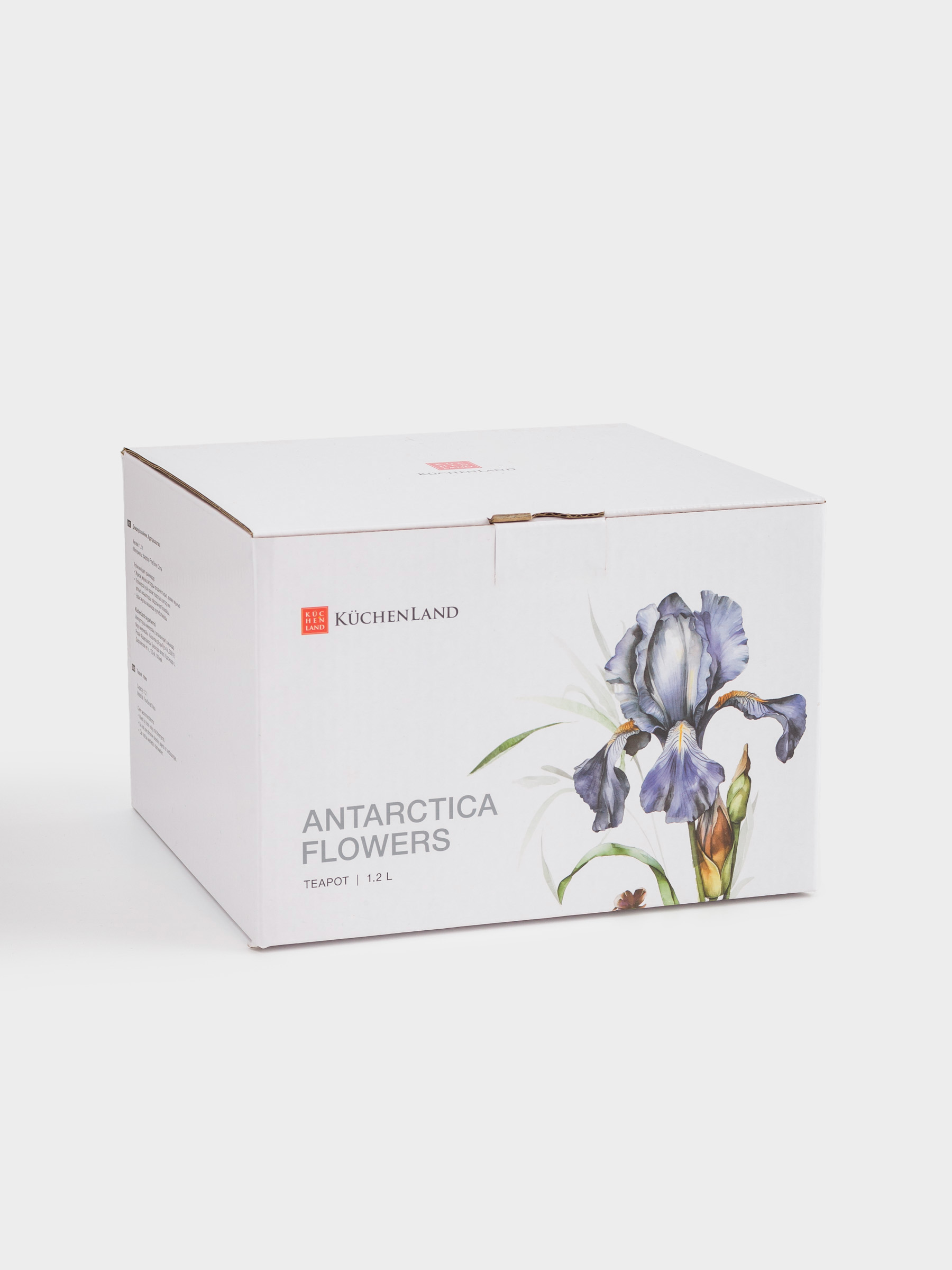 Чайник заварочный, 1,2 л, фарфор F, с серебристым кантом, Ирис, Antarctica Flowers, image-6