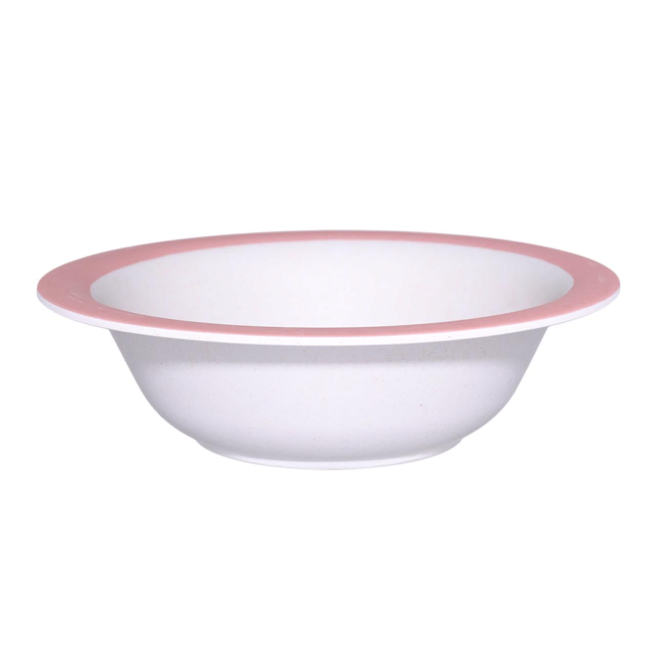 Тарелка суповая, детская, 15х4 см, бамбук, розовая, Единорог, Unicorn изображение № 2
