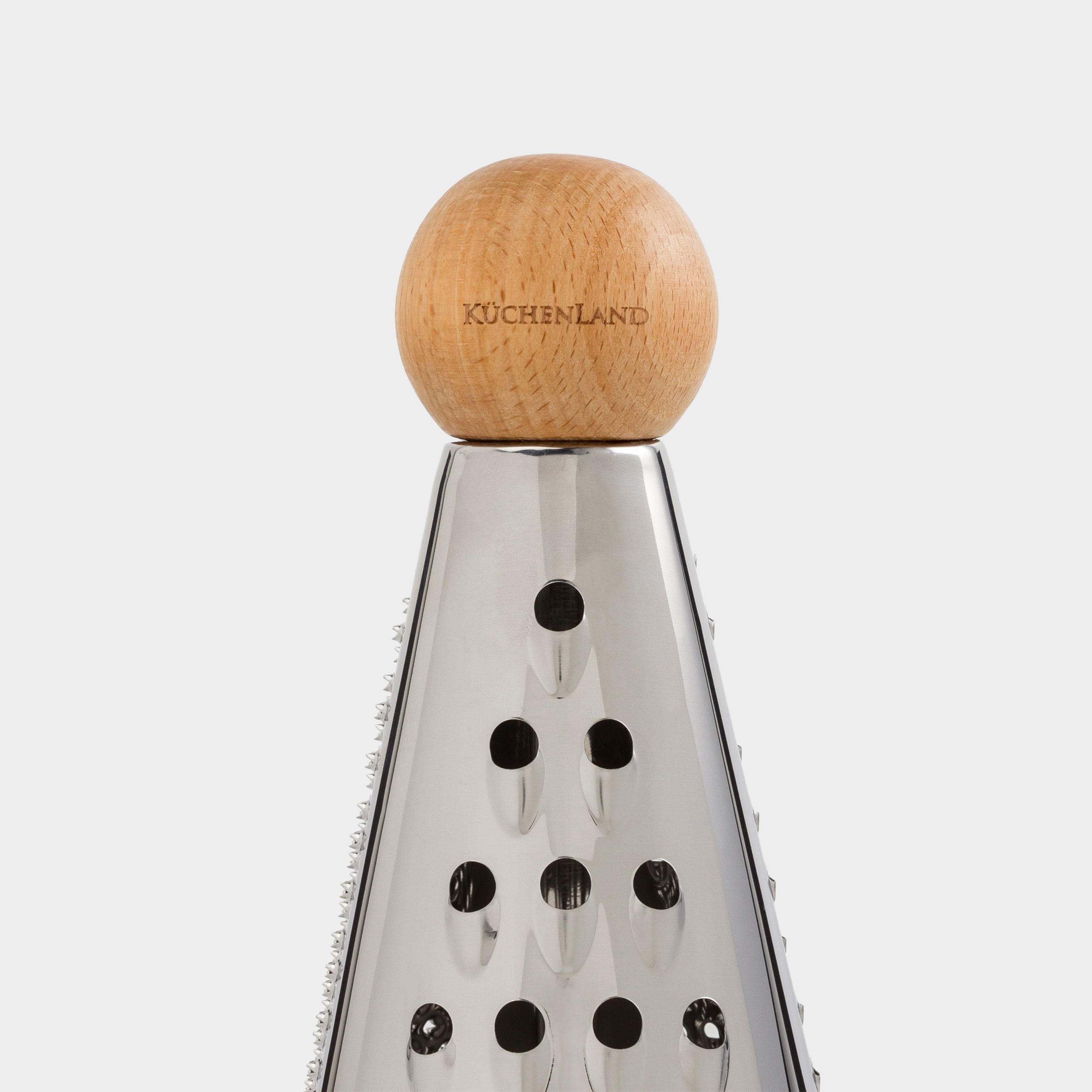 Терка, 20 см, сталь/дерево, круглая, бежевая, Wood kitchen, image-3