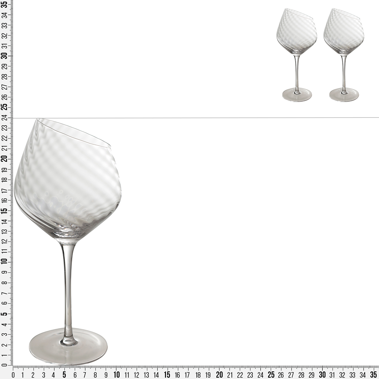 Бокал для красного вина, 530 мл, 2 шт, стекло, Charm V изображение № 3