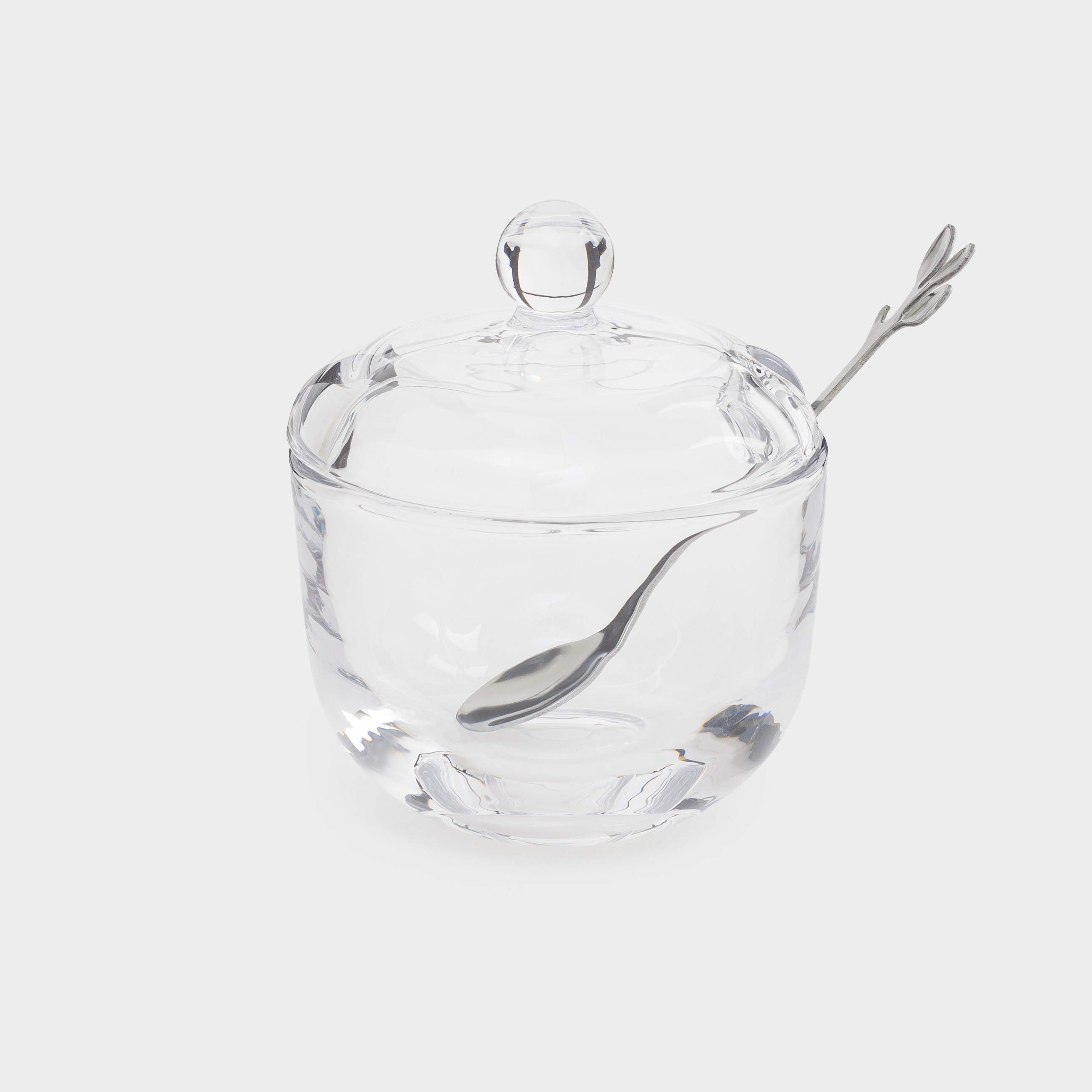 Сахарница 11 см 210 мл с ложкой стеклосталь Volo 899₽