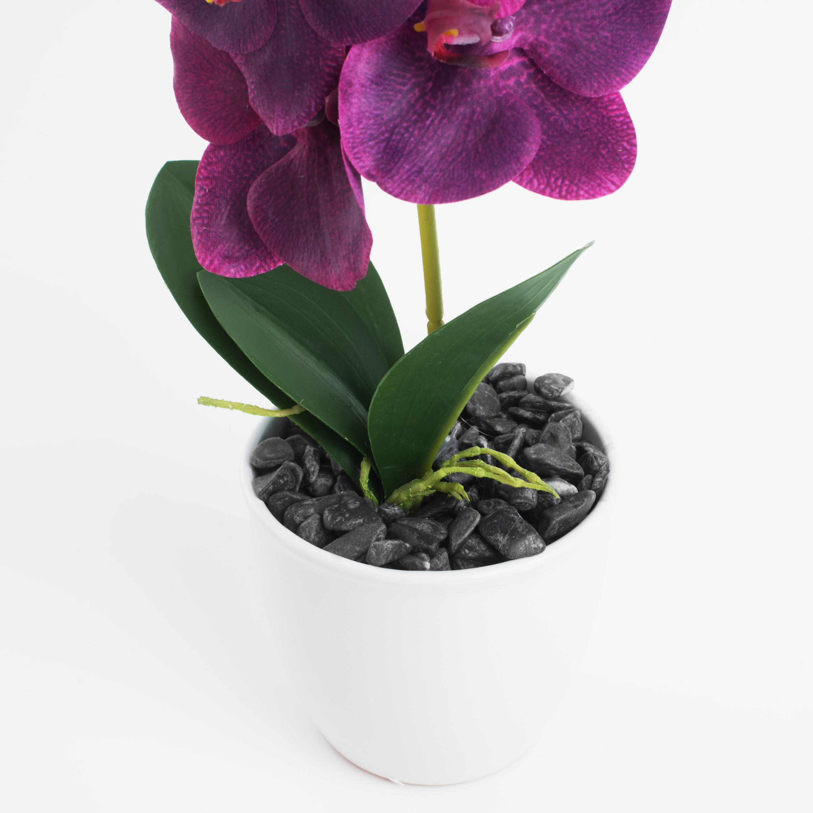 Растение искусственное, 35 см, в горшке, полиэстер/керамика, Розовая орхидея, Orchid изображение № 3