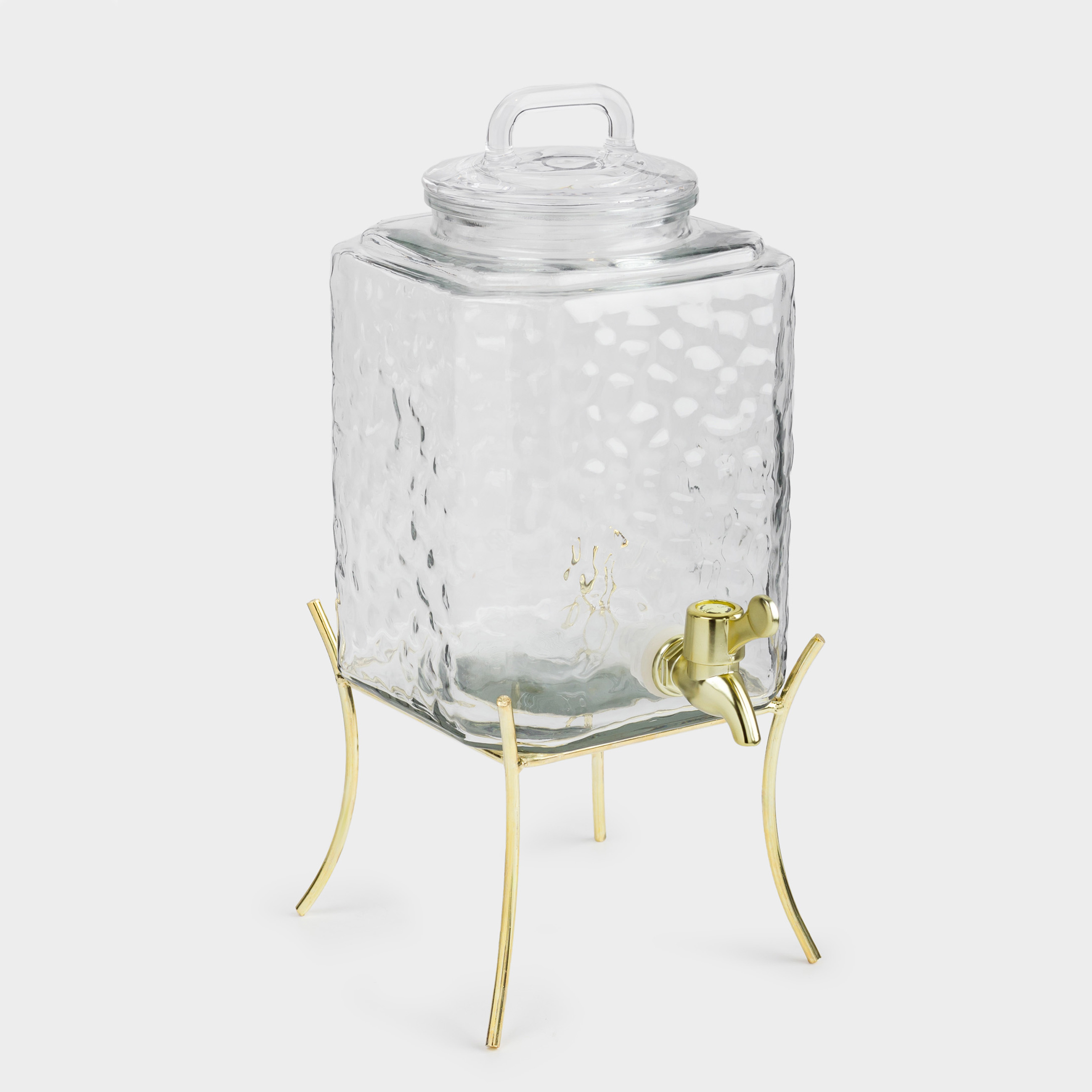 Диспенсер для напитков 32 л на подставке стекло Рметалл золотистый Loft gold 2690₽
