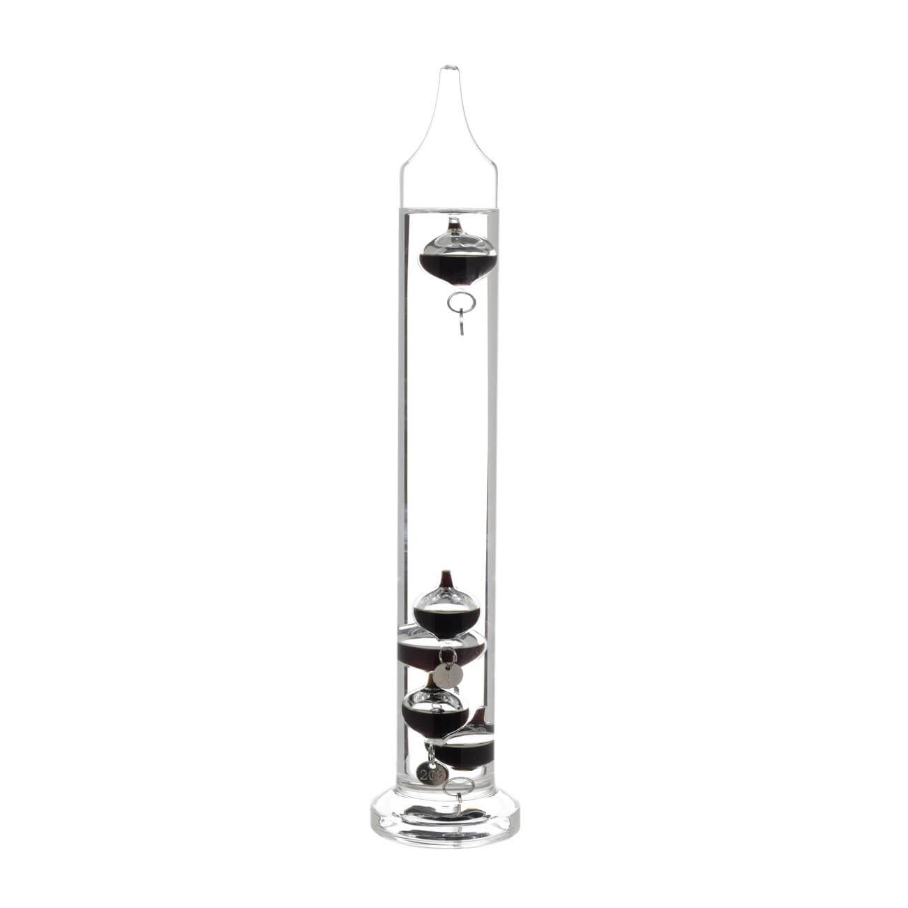 Термометр Галилея, 28 см, 5 сосудов-буйков, стекло, Discovery термометр для бани