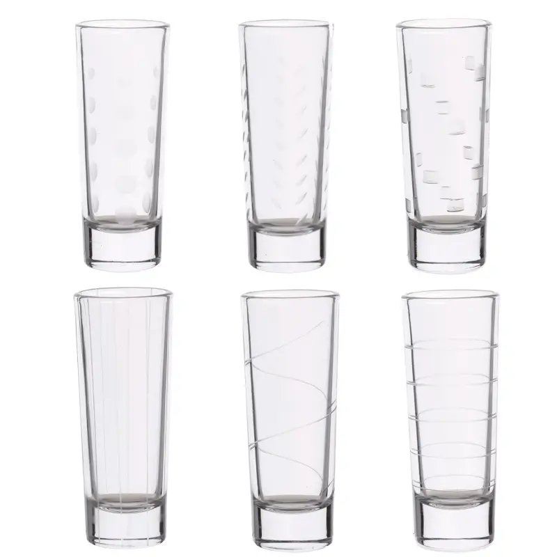 Стопка для водки, 60 мл, 6 шт, стекло, Mixology ,image-0