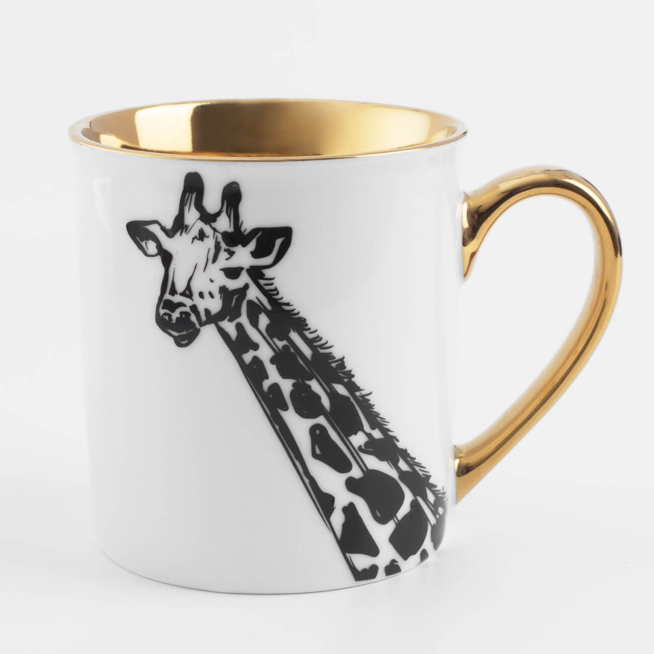

Кружка, 300 мл, фарфор N, молочно-золотистая, Жираф, Giraffe