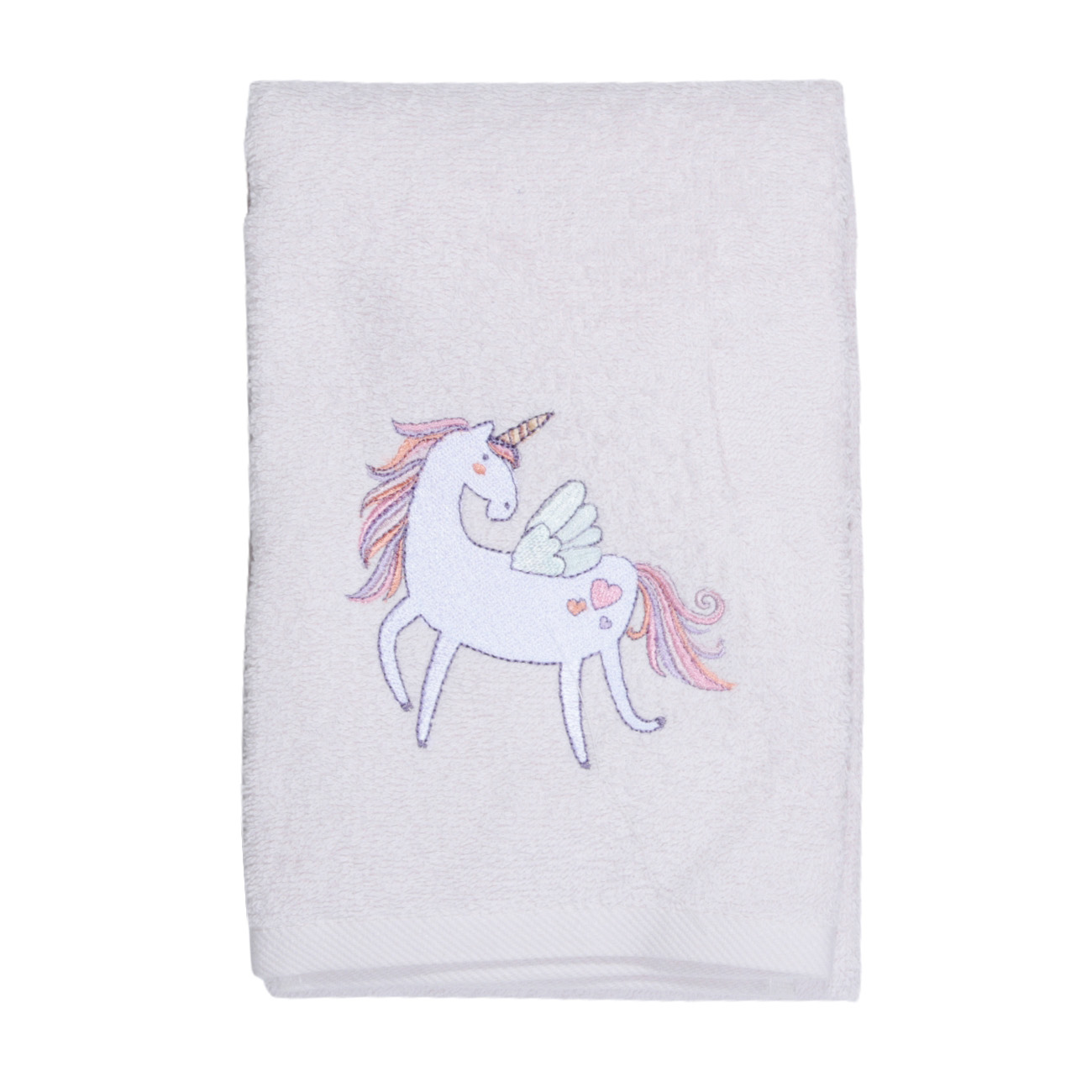 

Полотенце детское, 50x80 см, хлопок, лиловое, Единорог, Unicorn