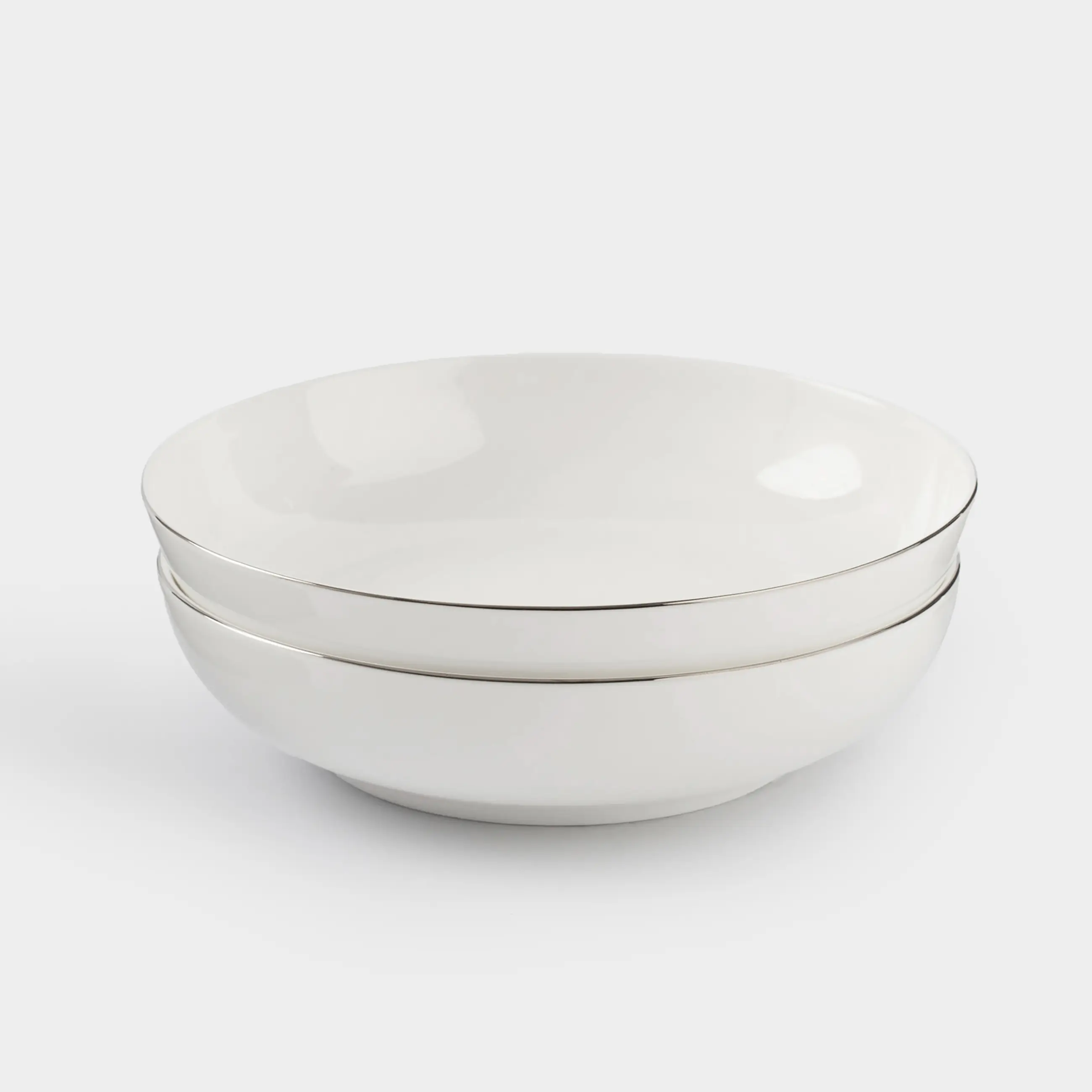 Тарелка суповая, 20х5 см, 2 шт, фарфор F, белая, Ideal silver
