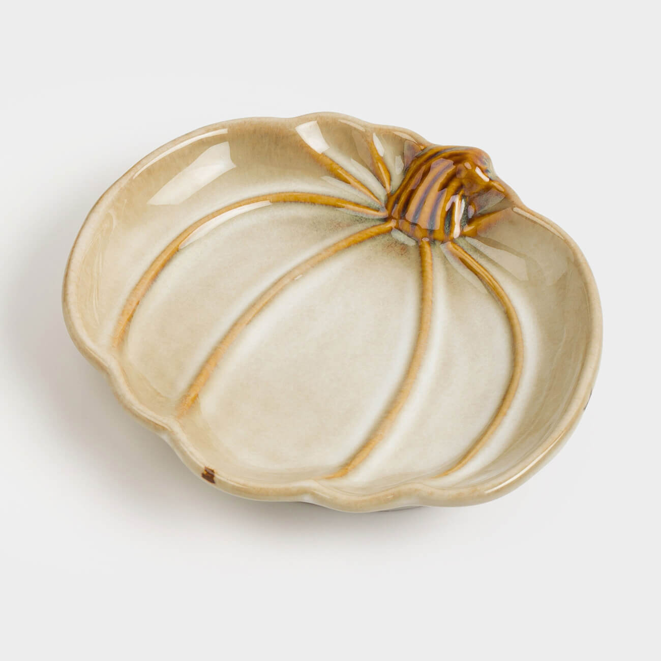 

Блюдо, 15х16 см, керамика, молочно-коричневое, Тыква, Pumpkin velir