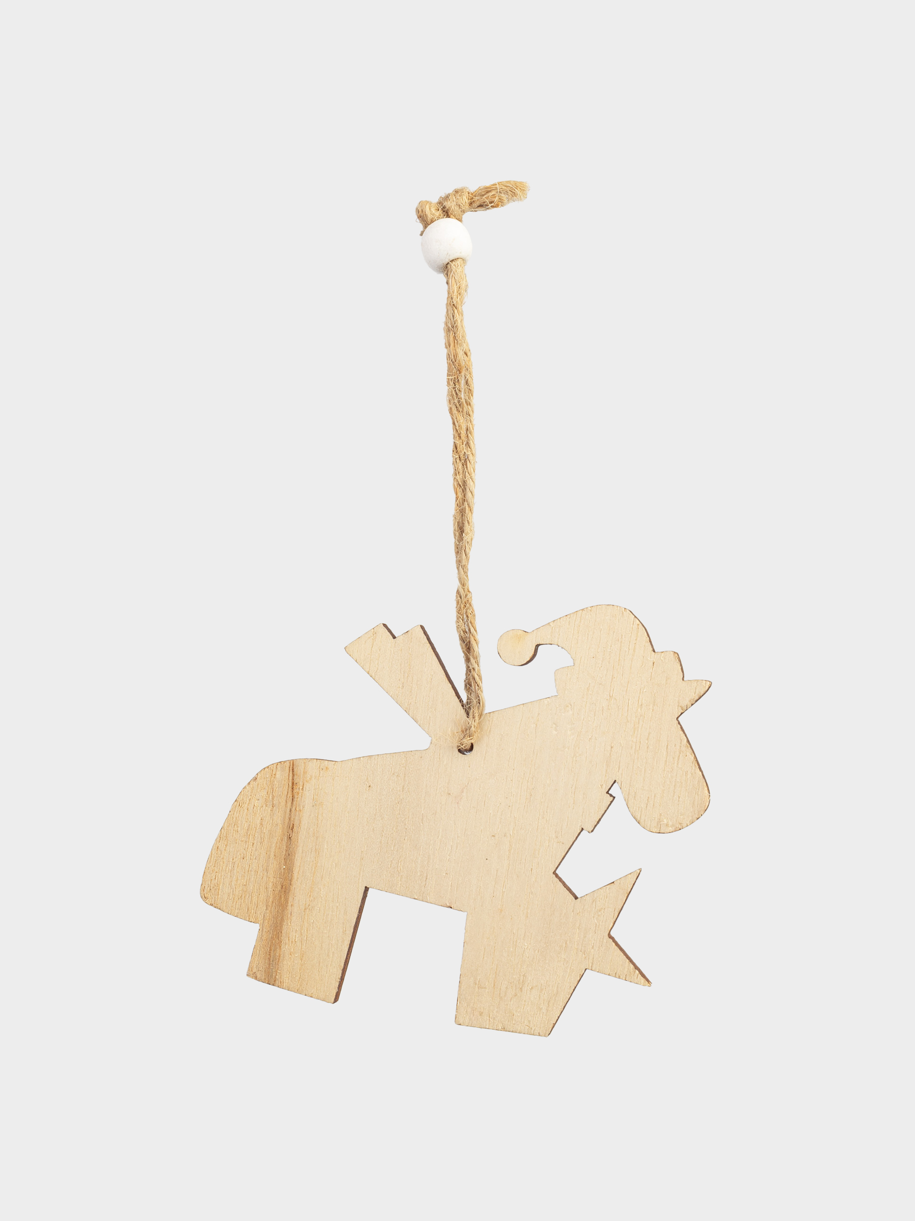 Набор елочных игрушек, 10 см, 9 шт, дерево, Лошадь, Figure wood, image-6