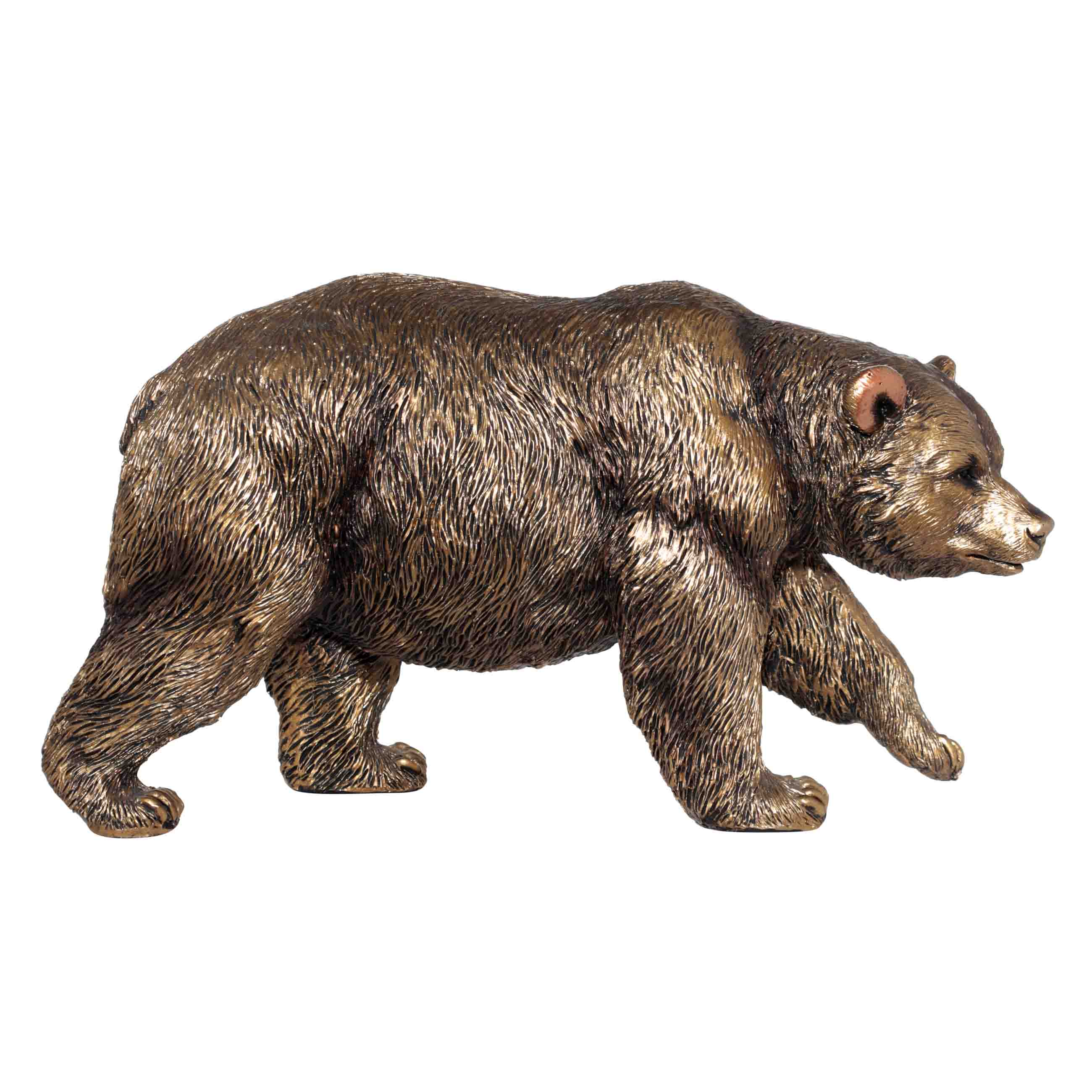 Статуэтка, 22 см, полирезин, бронзовая, Медведь, Bear изображение № 2
