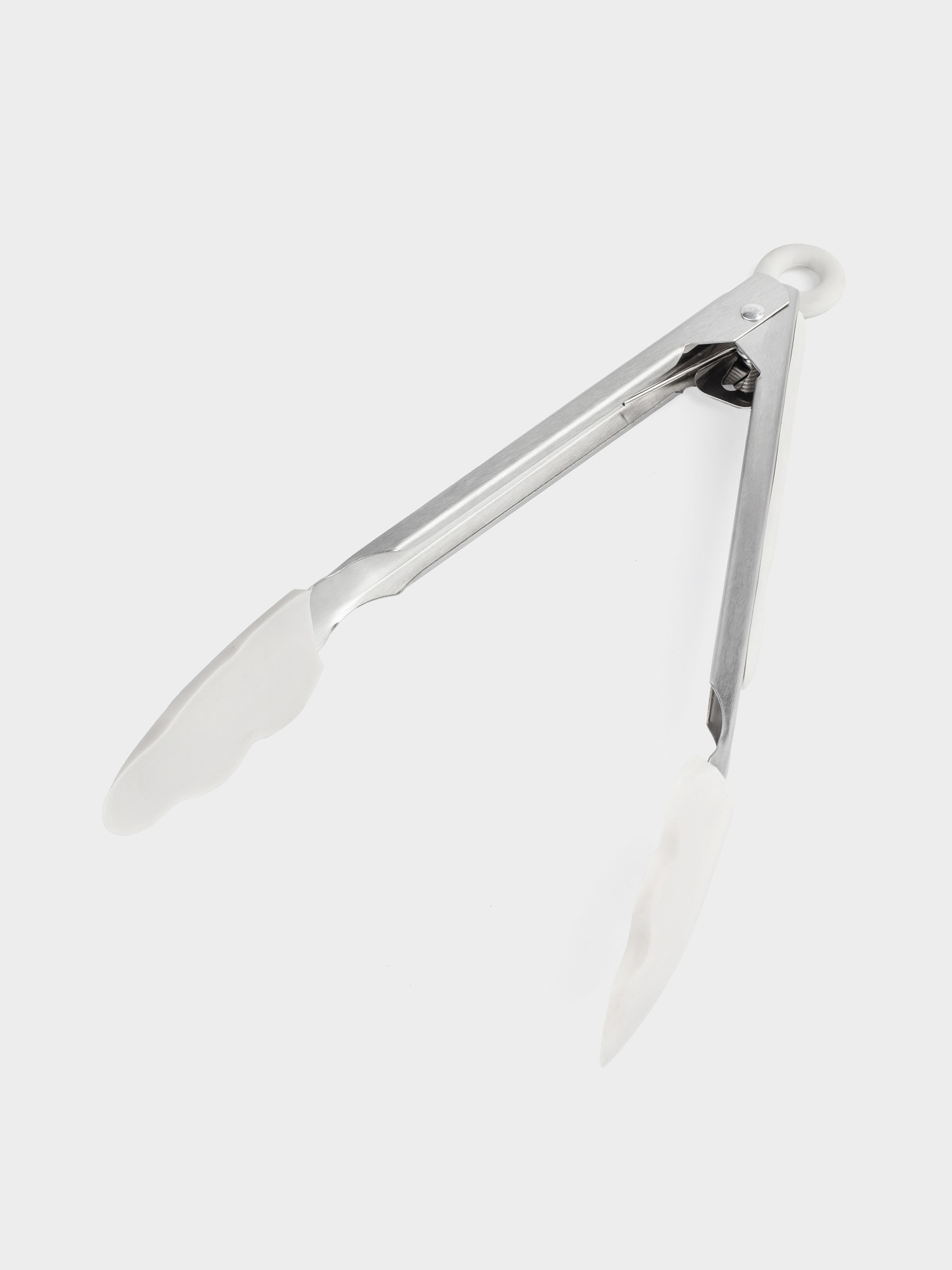 Щипцы кухонные, 27 см, силикон/сталь, молочные, Assist, image-3