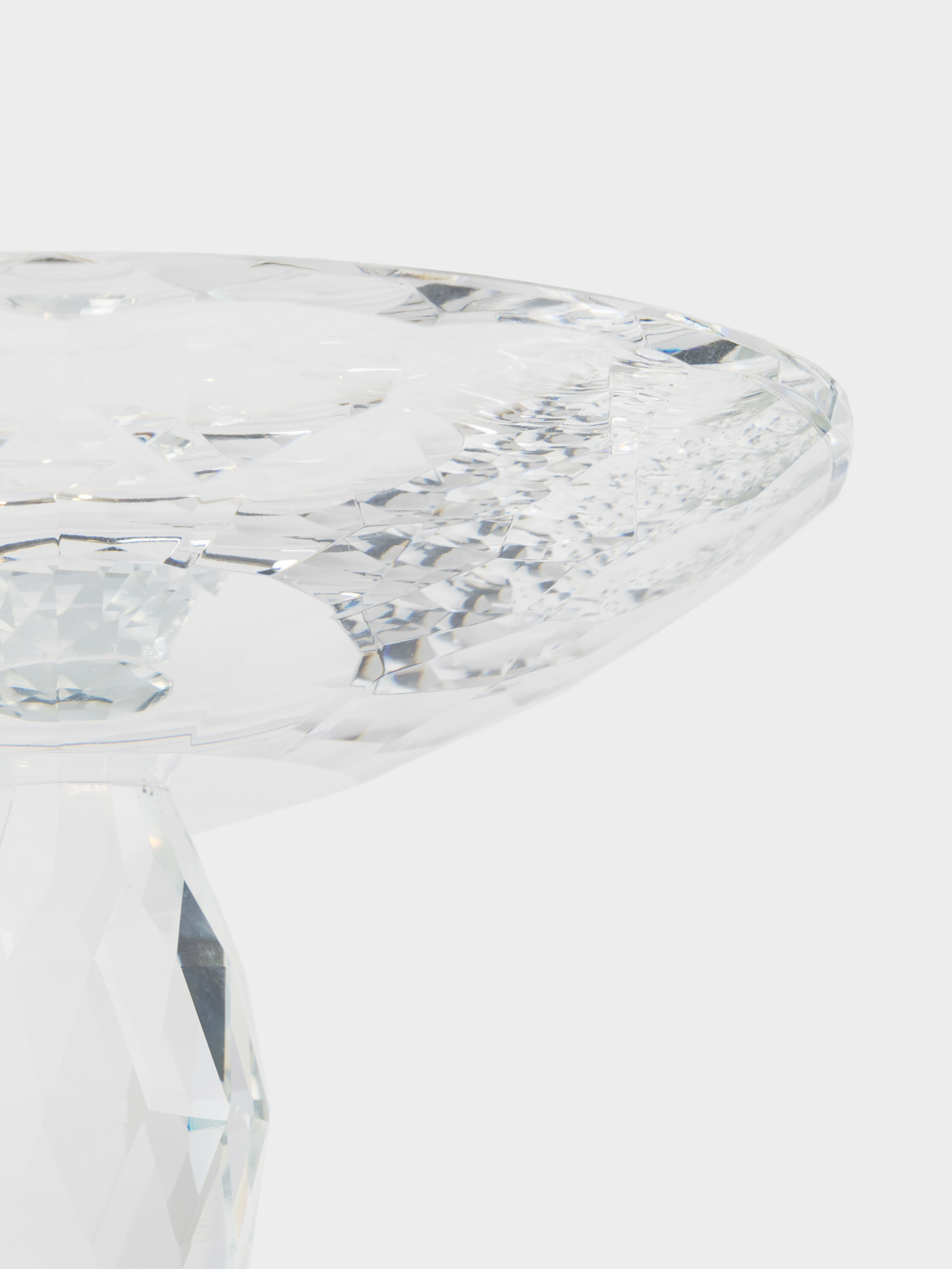 Блюдо на ножке, 20х15 см, кристальное стекло, Lux crystal, image-3