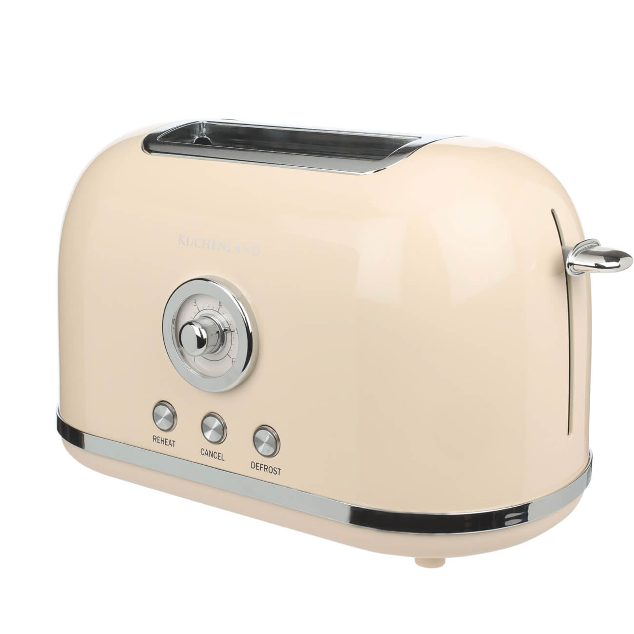 Тостер электрический, 685-815 Вт, 6 режимов, металл/пластик, бежевый, Vintage kitchen тостер luazon lt 03 750 вт 6 режимов прожарки 2 тоста серебристый
