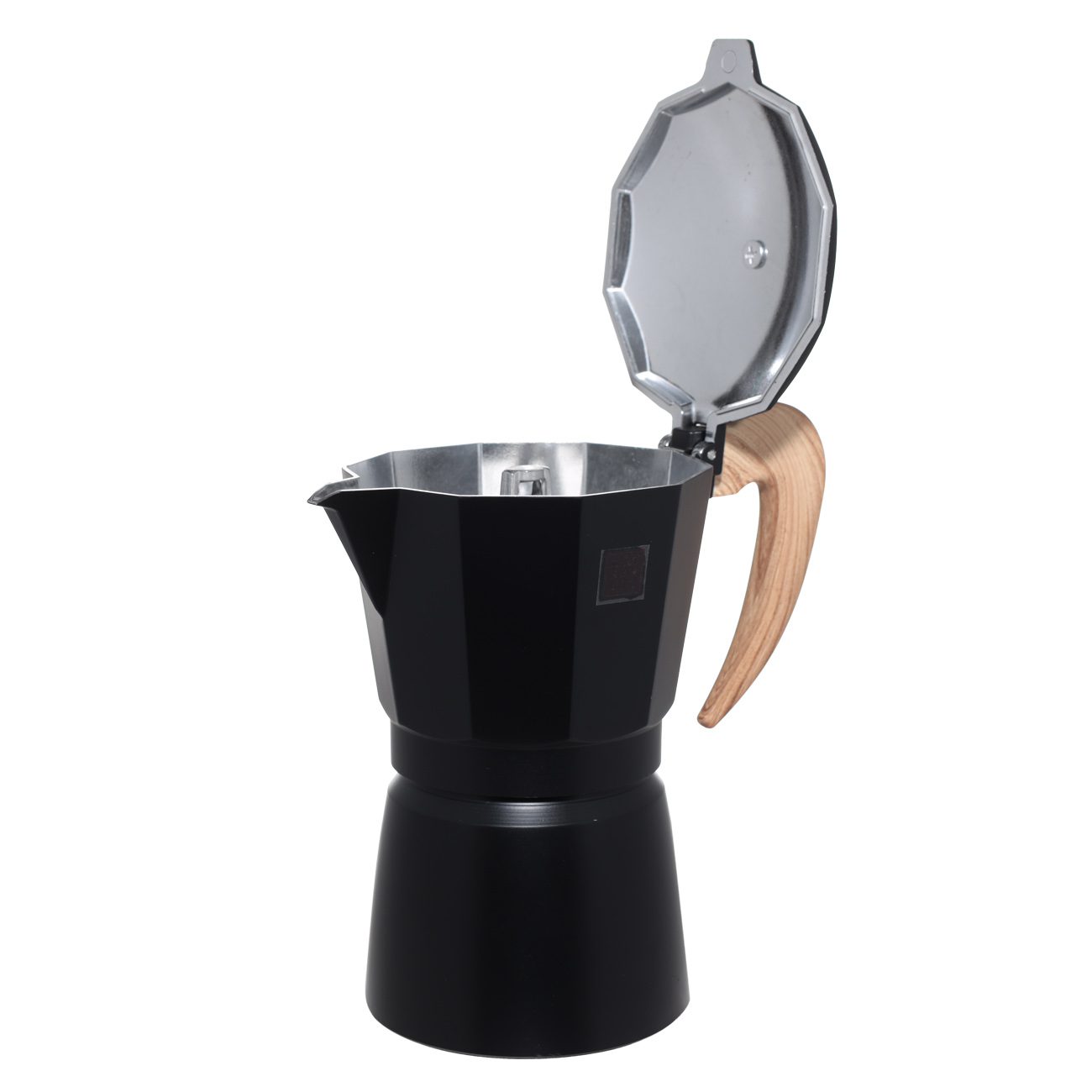 Кофеварка гейзерная, 300 мл, алюминий/пластик, черная, Espresso