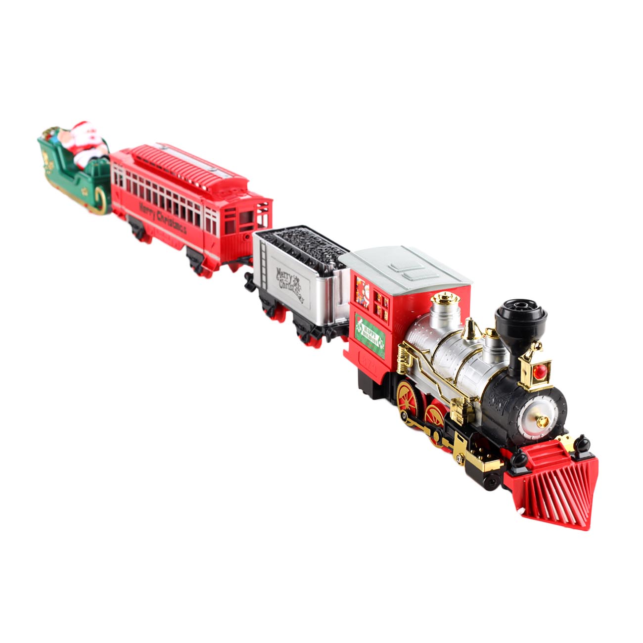 Железная дорога игрушечная, S, музыкальная, с подсветкой/дымом, пластик, Game rail изображение № 8