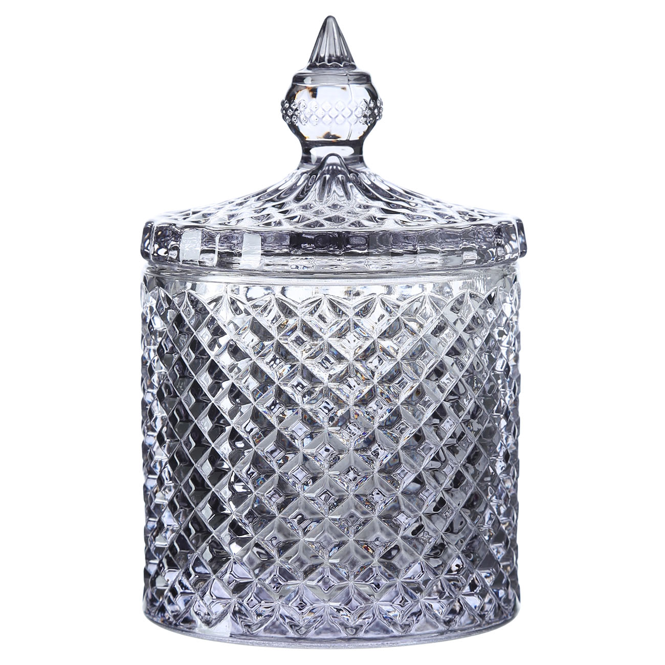 

Шкатулка для ванной, 13х8 см, стекло, серая, Naiad