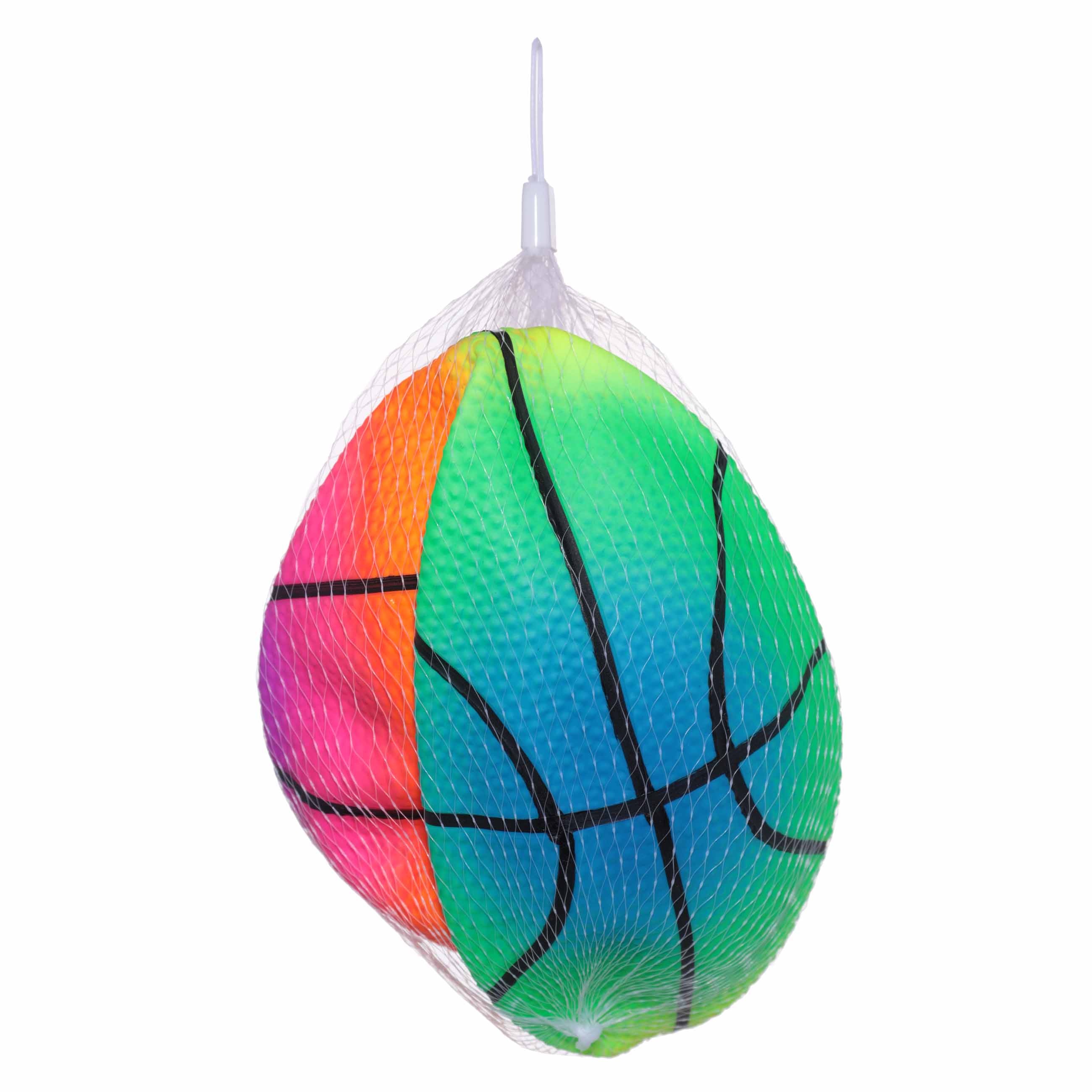 Мяч, 14 см, ПВХ, неоновый, Баскетбол, Game Neon изображение № 2