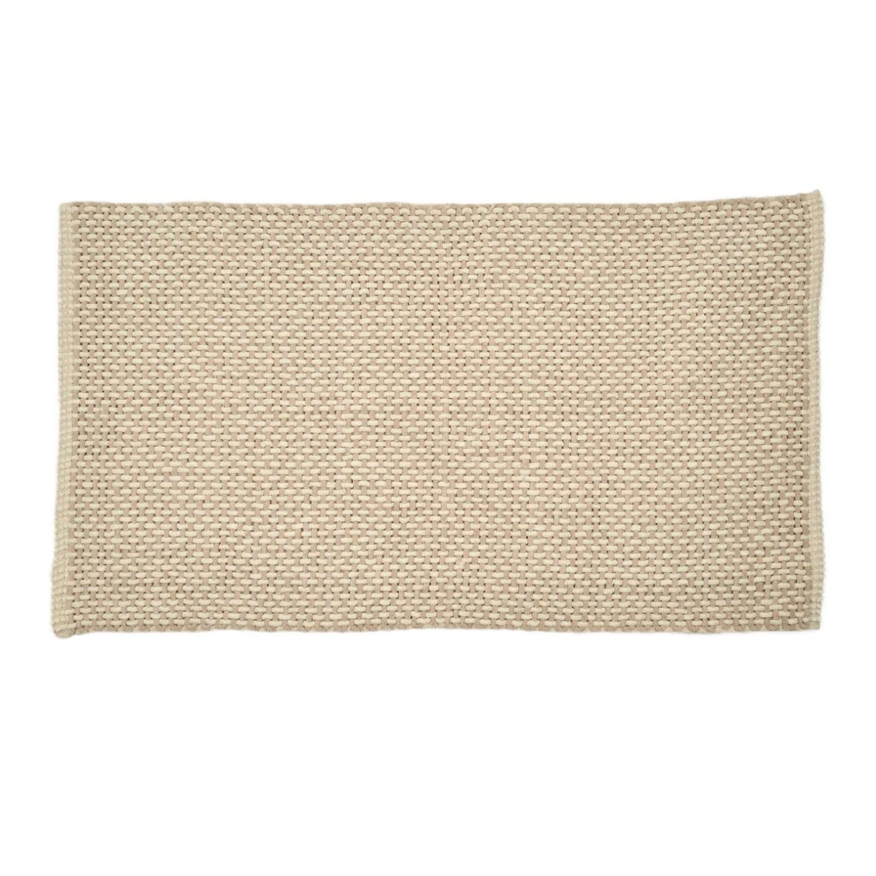 Коврик 60х110 см противоскользящий шениллхлопок бежево-коричневый Решетка Cosy 2990₽