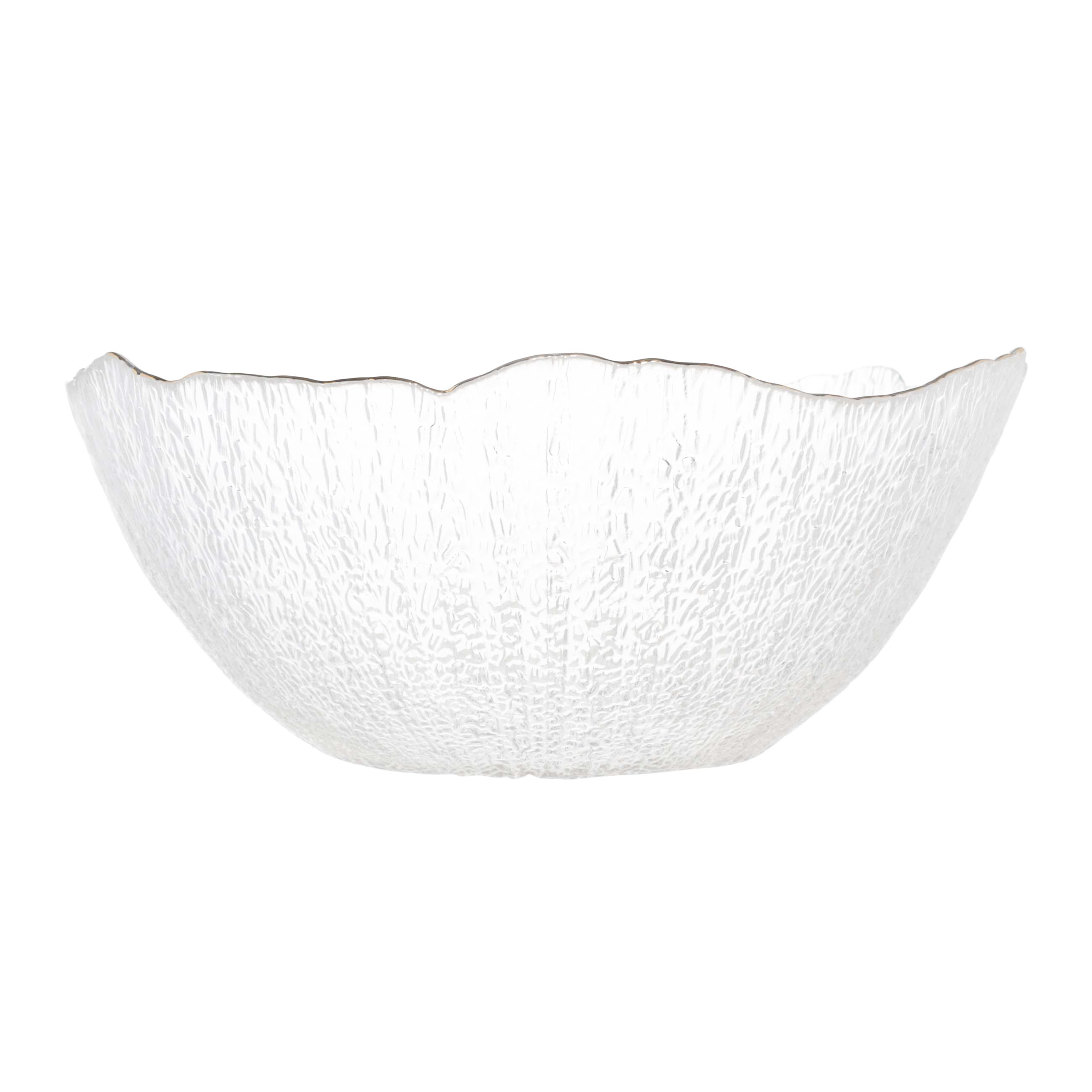 Блюдо глубокое, 25х10 см, стекло, с золотистым кантом, Berg, image-1