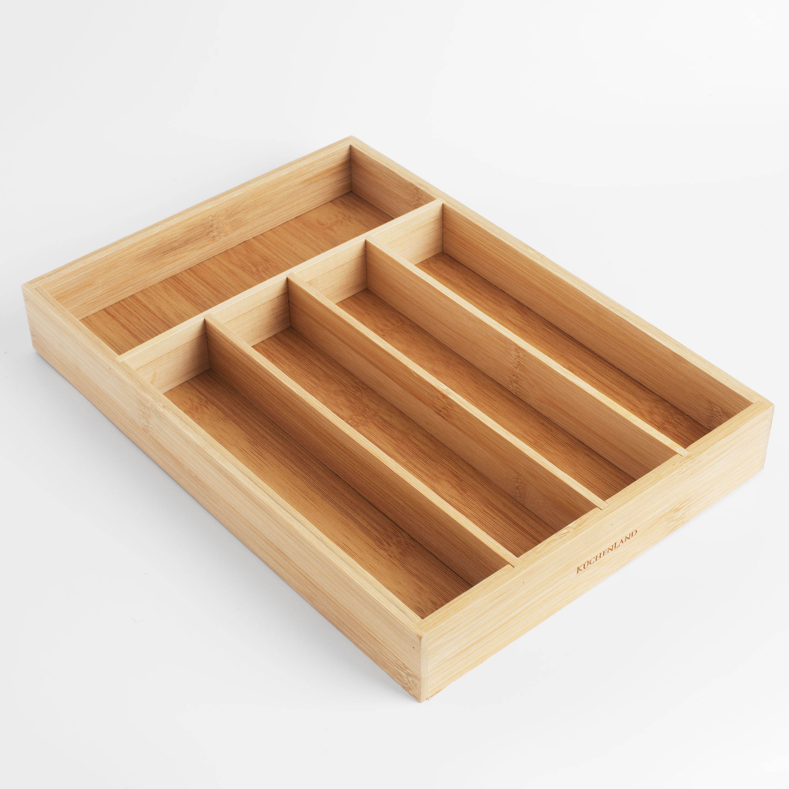 Лоток для столовых приборов, 23х33 см, 5 отд, бамбук, Bamboo, image-5