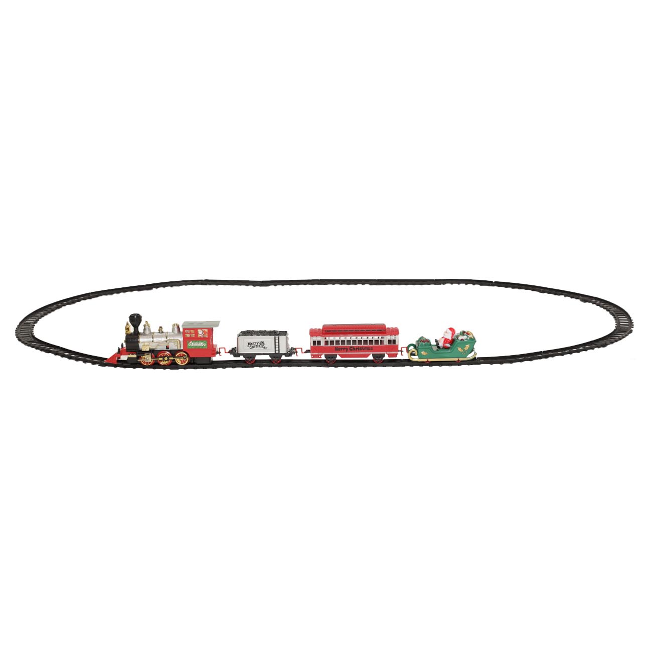 Железная дорога игрушечная, S, музыкальная, с подсветкой/дымом, пластик, Game rail изображение № 11
