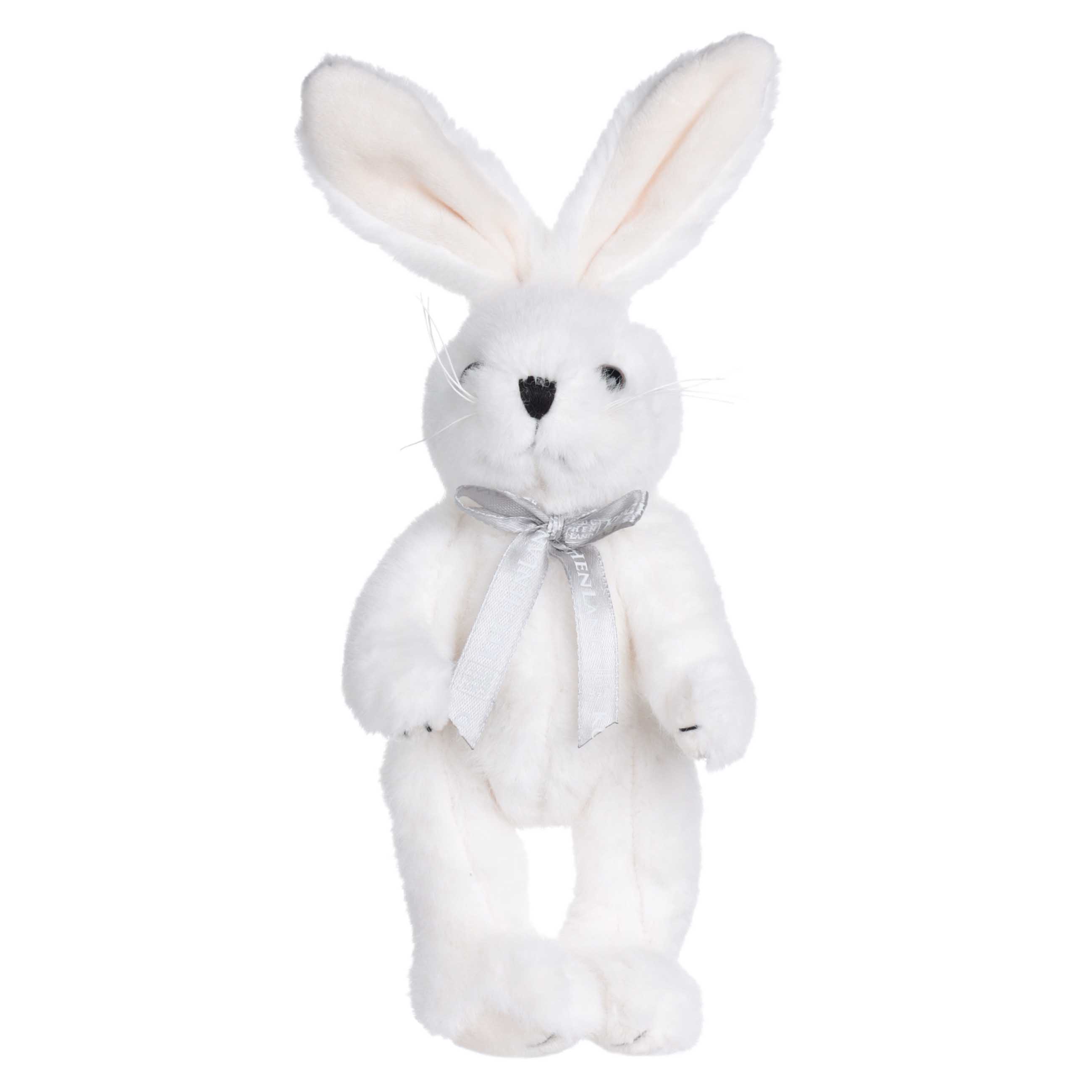 Игрушка, 20 см, мягкая, с подвижными лапами, полиэстер, белая, Кролик, Rabbit toy, image-0