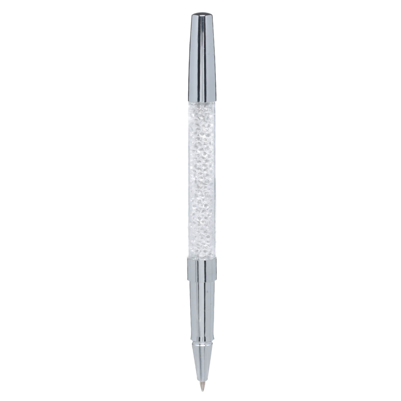 

Ручка гелевая, 15 см, сталь, серебристая, Кристаллы, Draw cristal
