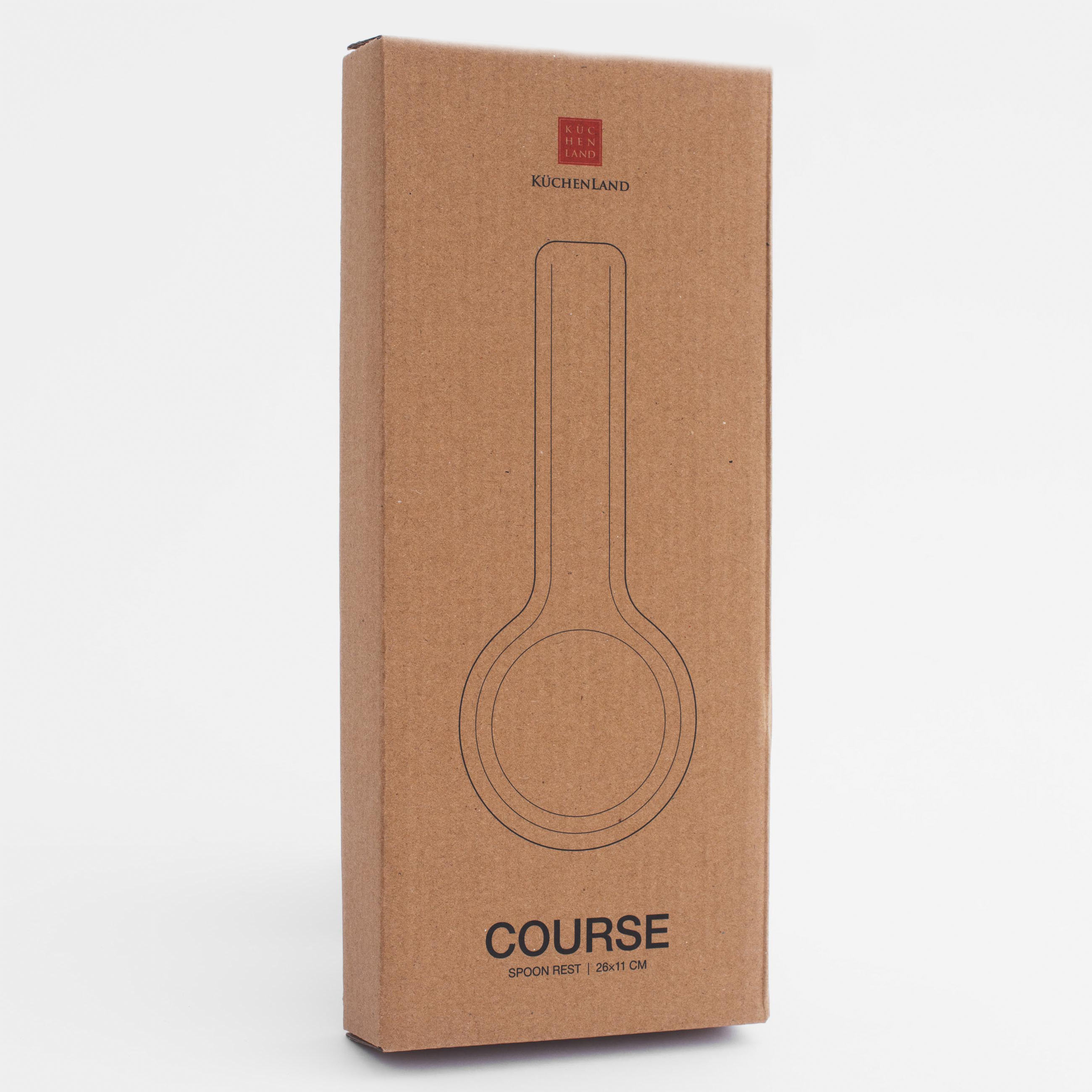 Подставка под ложку, 26 см, керамика, молочная, Course, image-5