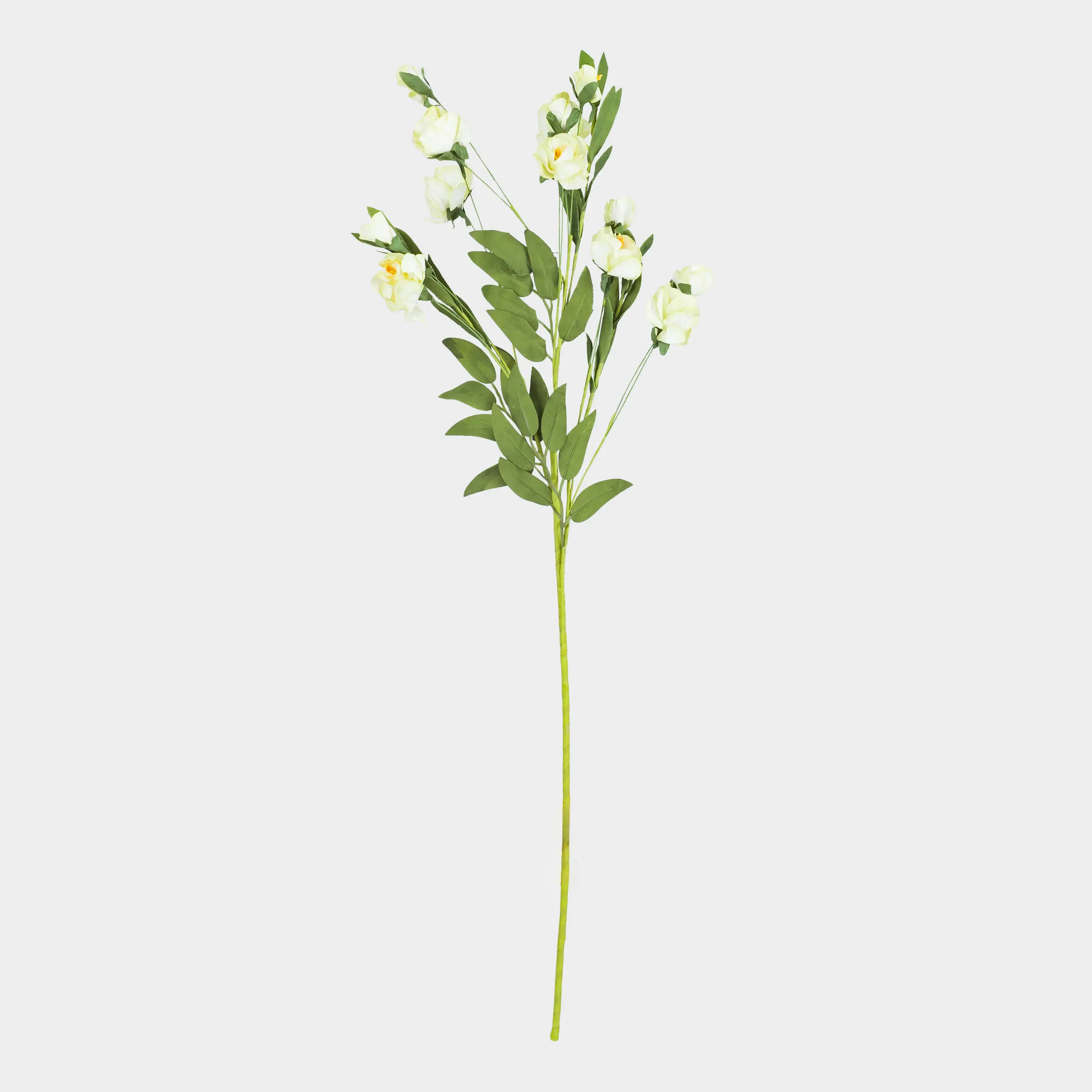 Ветка декоративная, 80 см, бумага/пенопласт, Желтые бутоны, Flower garden