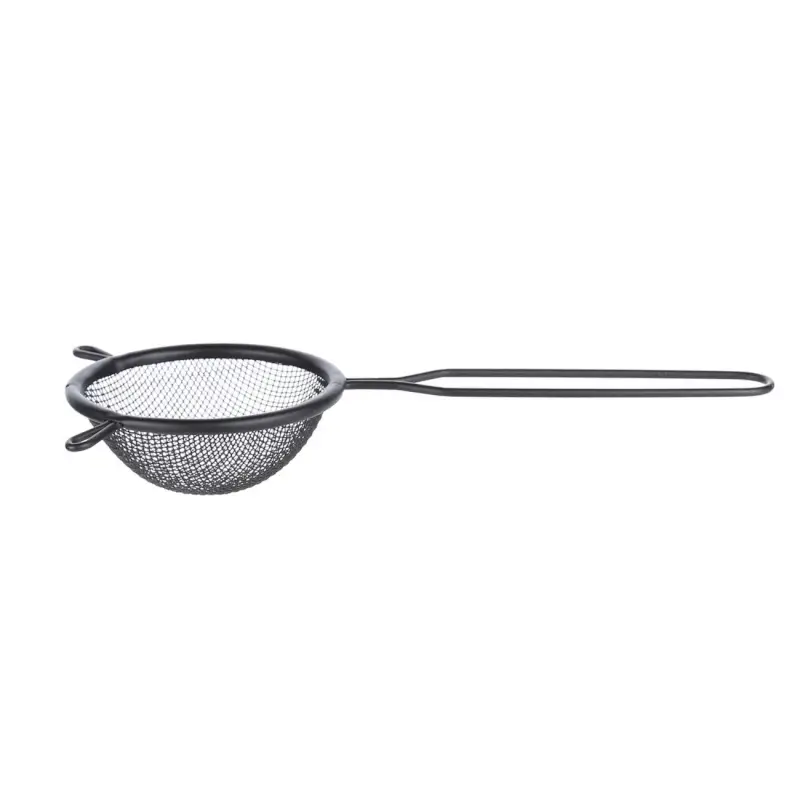 Сито, 8 см, с ручкой, металл, черное, X-Loft ,image-0