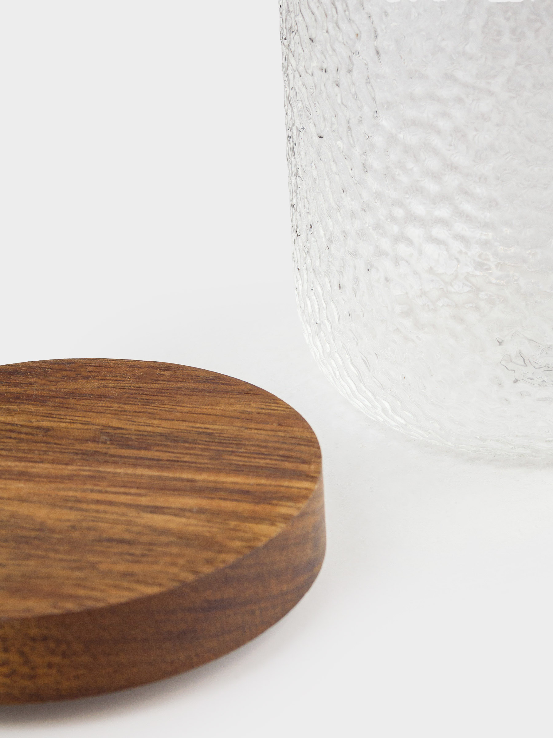 Банка для сыпучих продуктов, 500 мл, стекло/дерево, Ripply wood, image-4