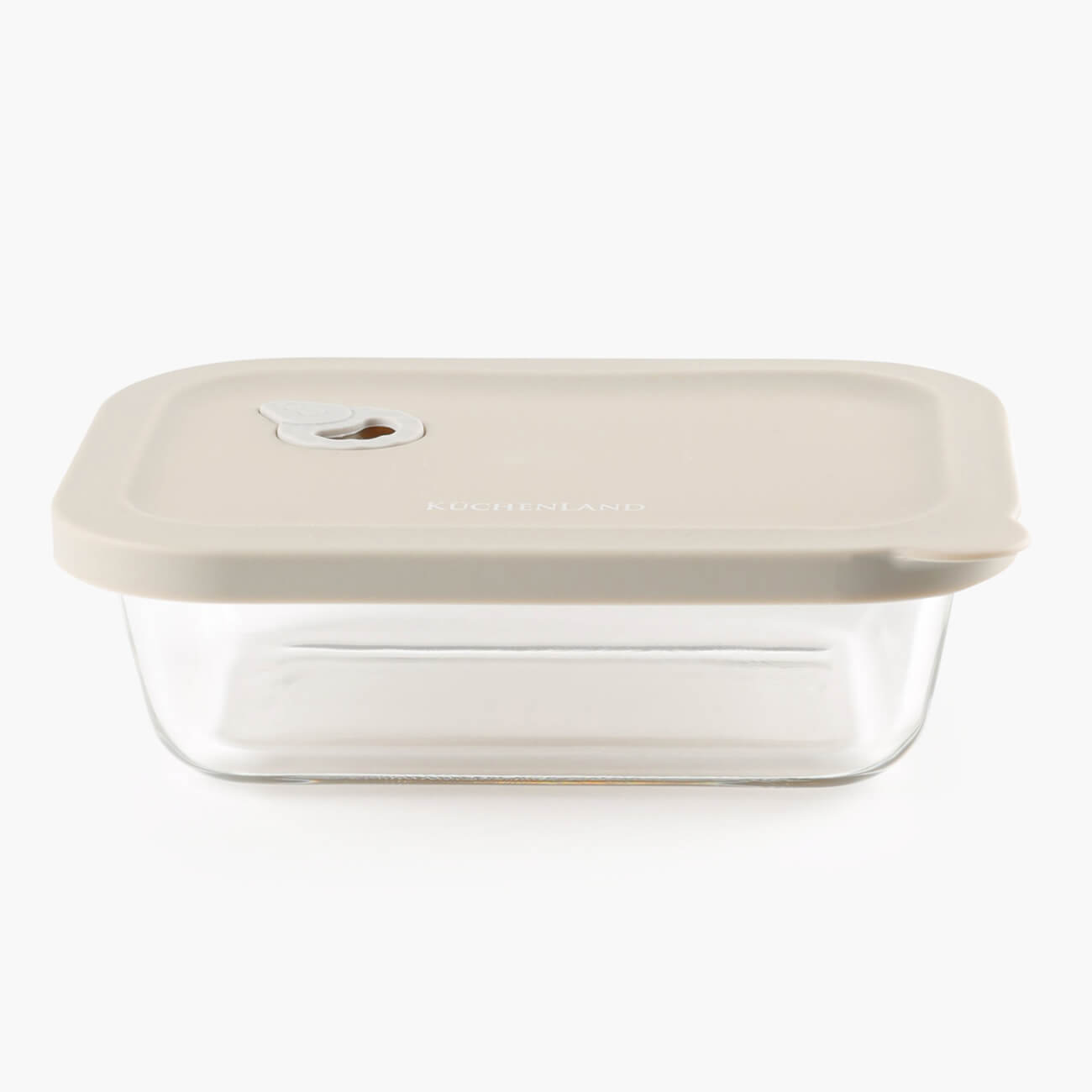 

Контейнер, 650 мл, с клапаном, стекло Т/силикон, прямоугольный, бежевый, Livos