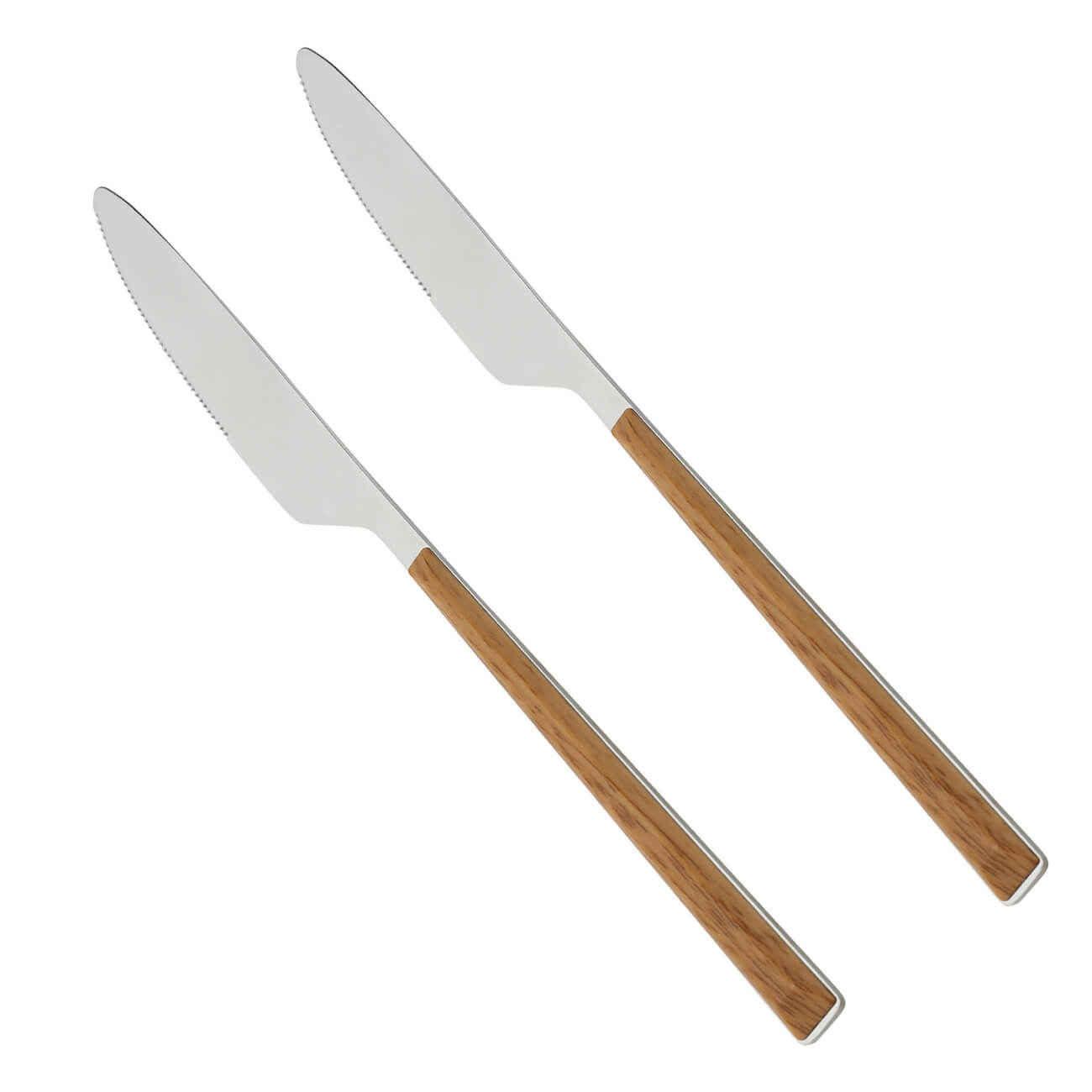 Нож столовый, 2 шт, сталь/пластик, коричневый, Prague нож столовый 2 шт сталь пластик коричневый prague