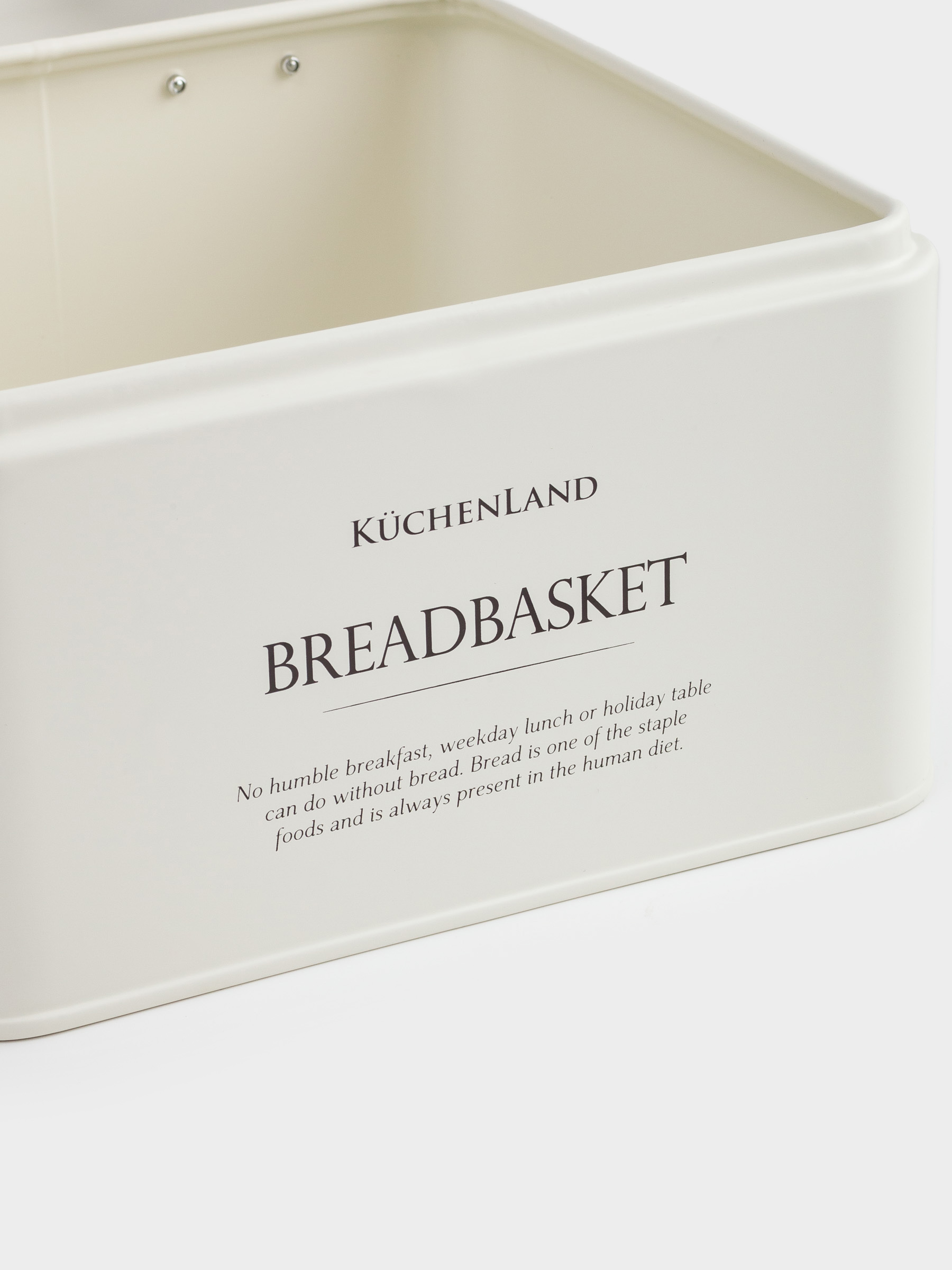 Хлебница, 20х20х14 см, металл/дерево, квадратная, молочная, Breadbasket, Course, image-2