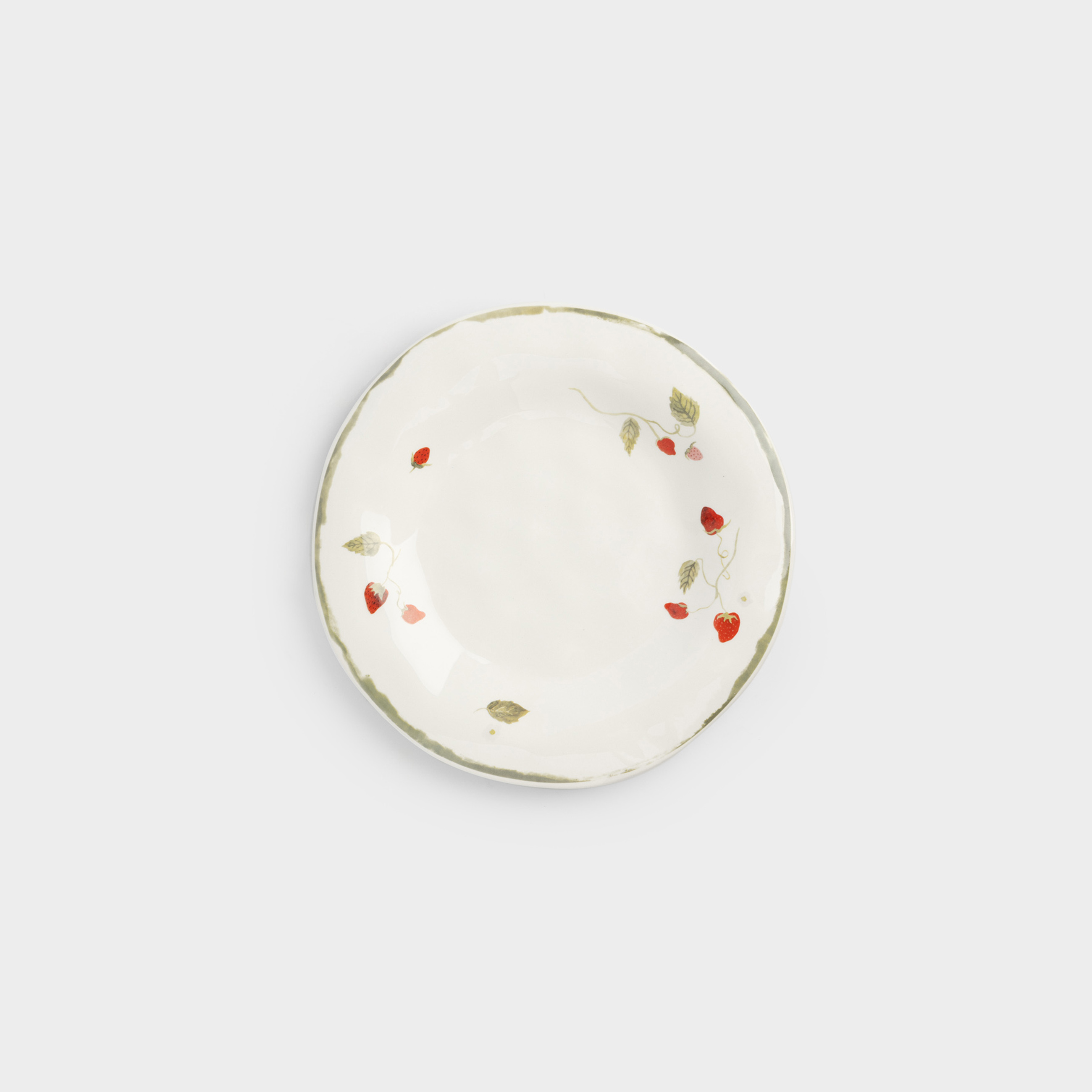 Тарелка закусочная, 23 см, Земляника, Strawberry crumple