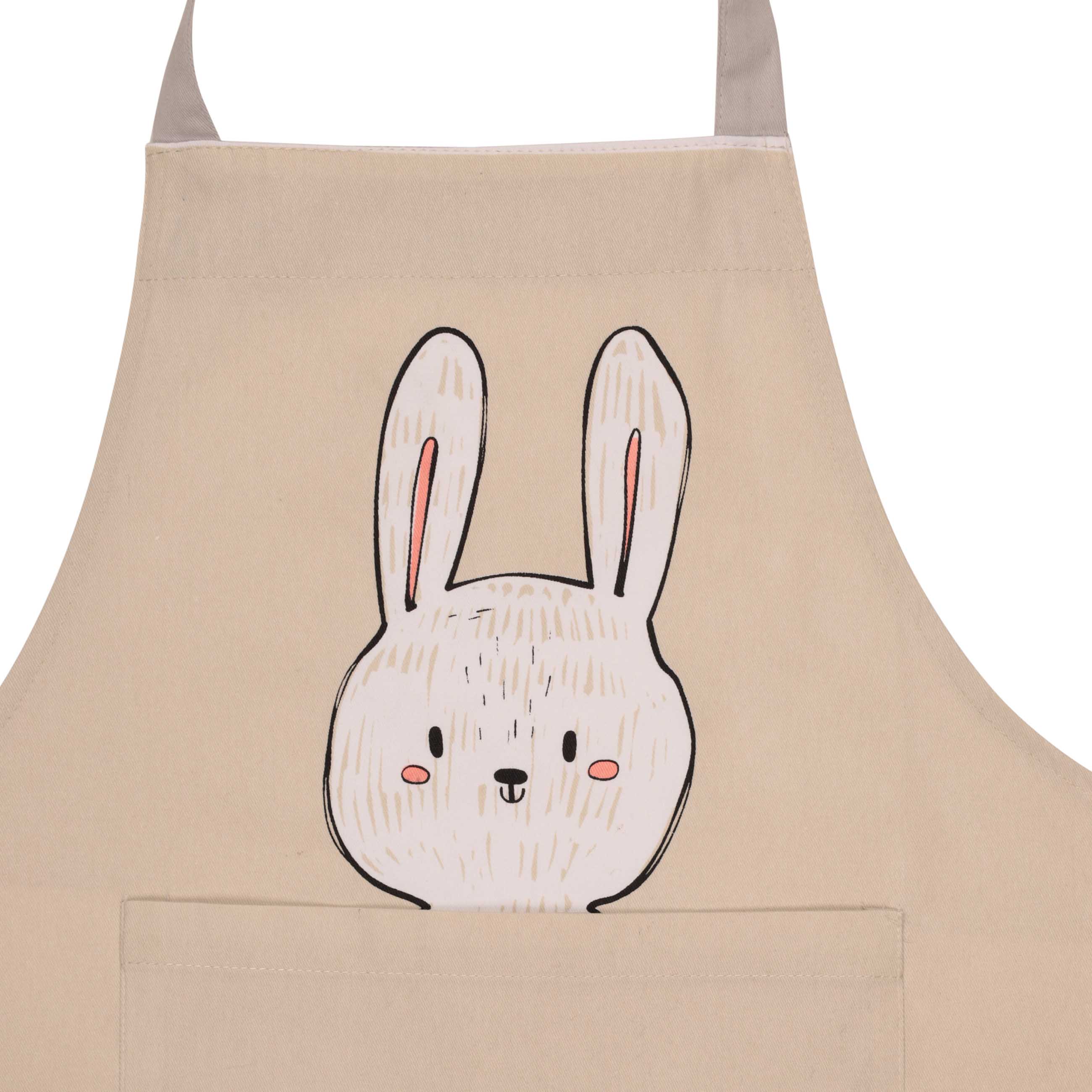 Фартук детский, 45х60 см, бежевый, хлопок, Кролик, Rabbit, image-2