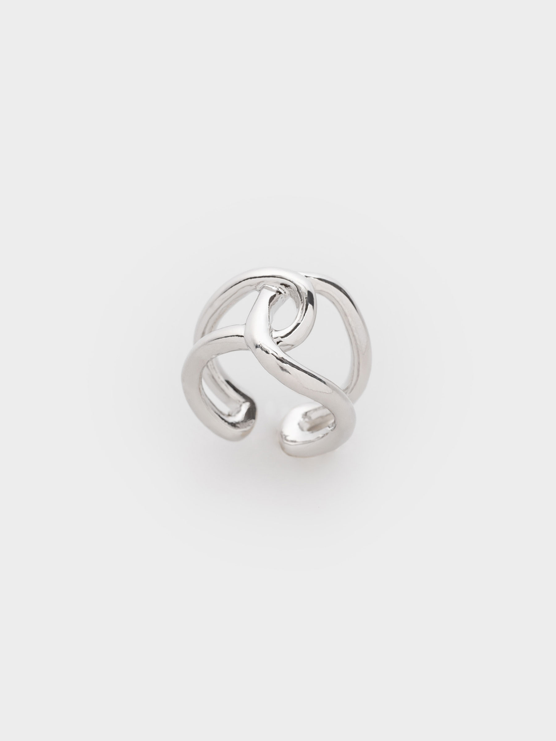 Кольцо, 2 см, единый размер, металл, серебристое, Jewelry, image-0