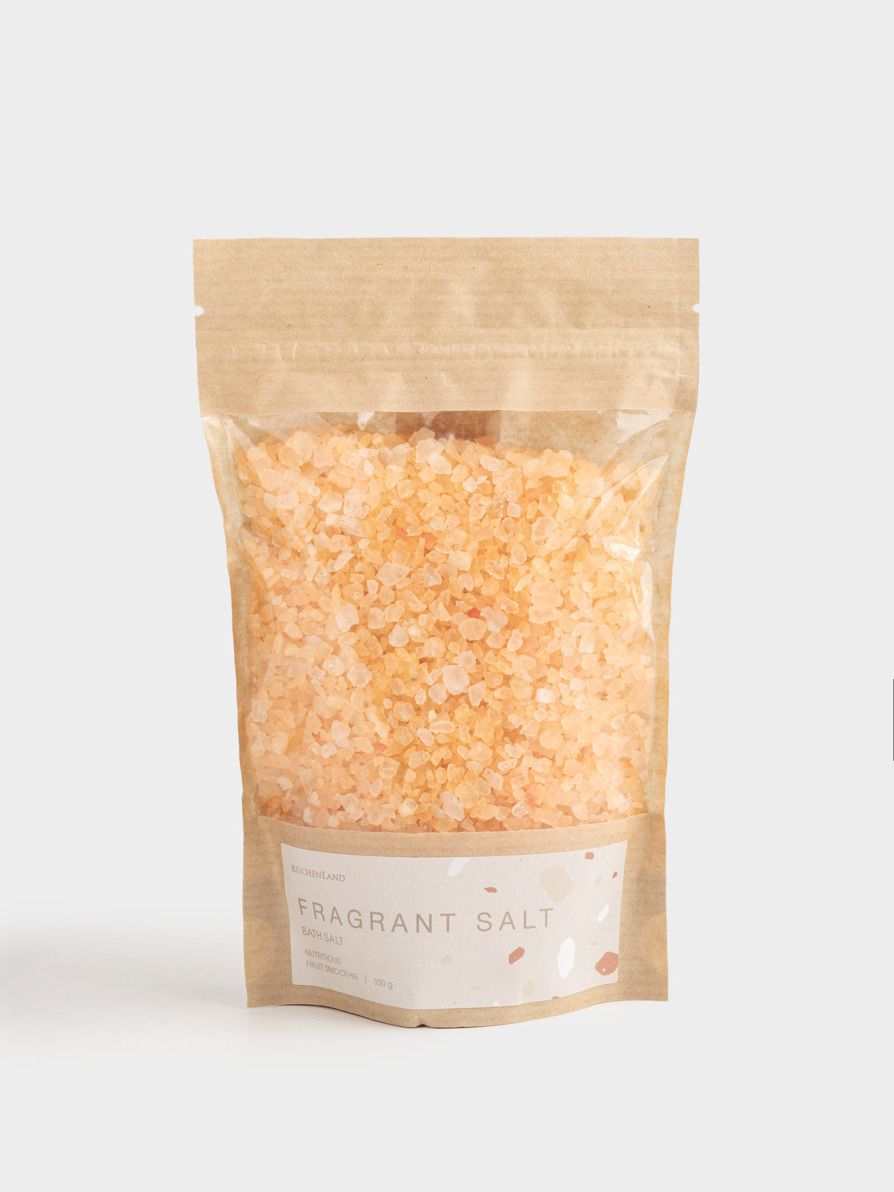 Соль для ванны, 350 гр, оранжевая, Фруктовое смузи, Fragrant salt, image-0