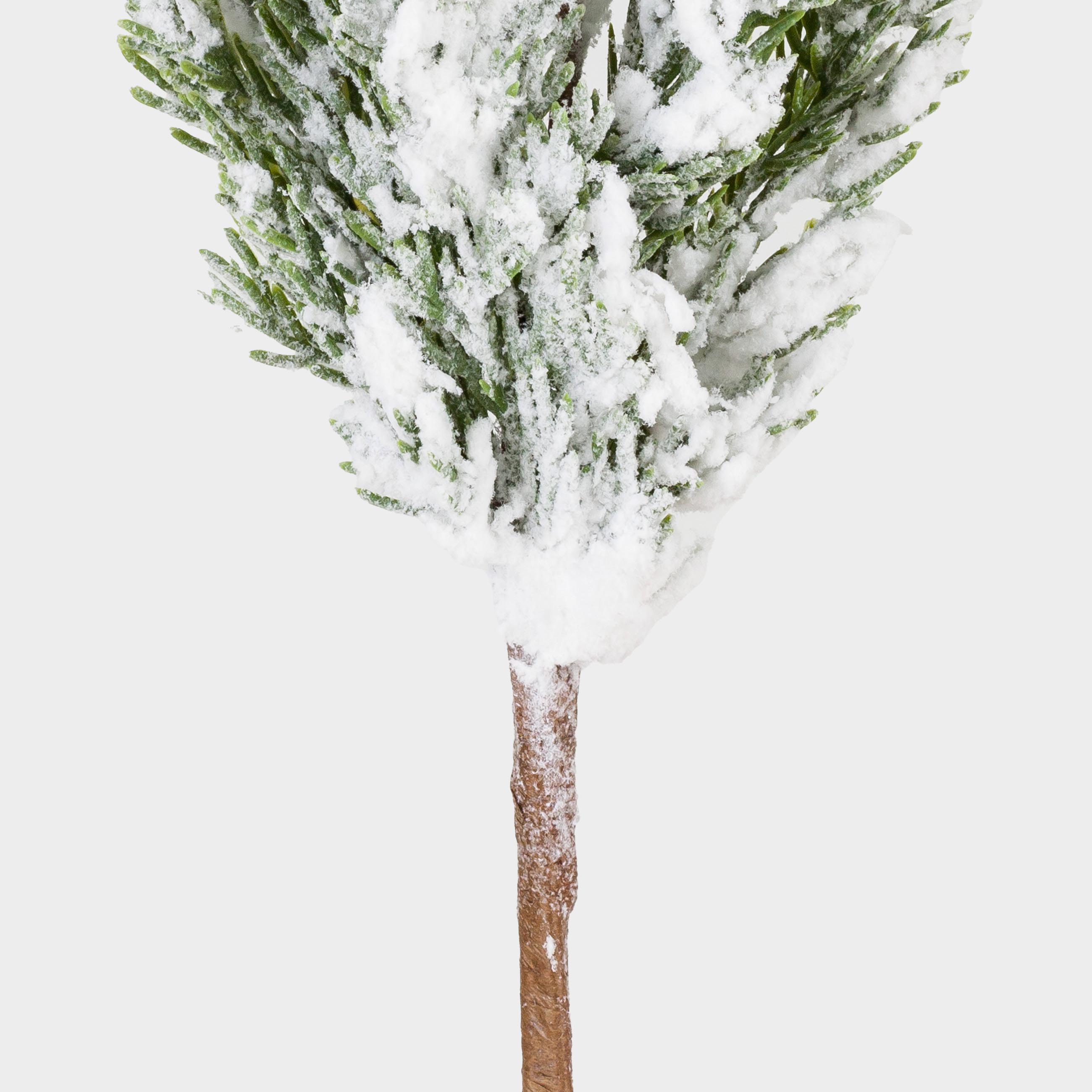 Ветка декоративная, 77 см, полиэтилен/бумага, Заснеженная хвоя, Snowy decor, image-3