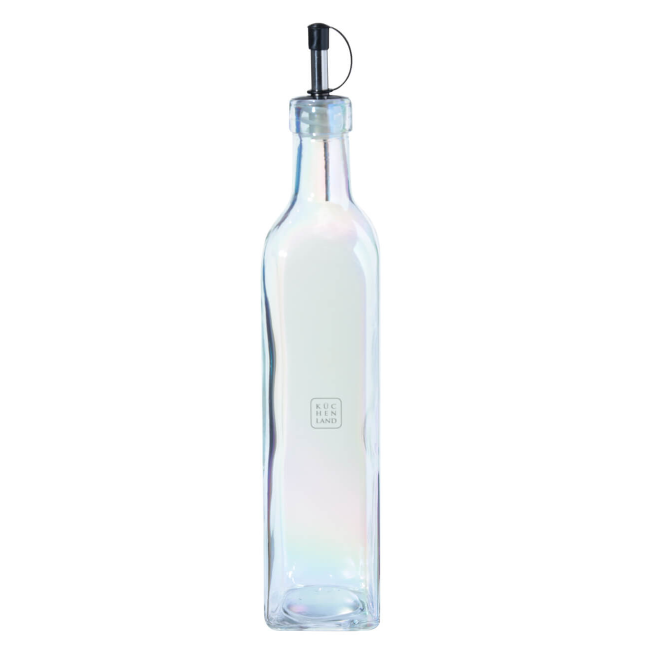 Бутылка для масла или уксуса, 400 мл, с дозатором, стекло/металл, перламутр, Clear polar бутылка для масла и соуса huohou hu00164