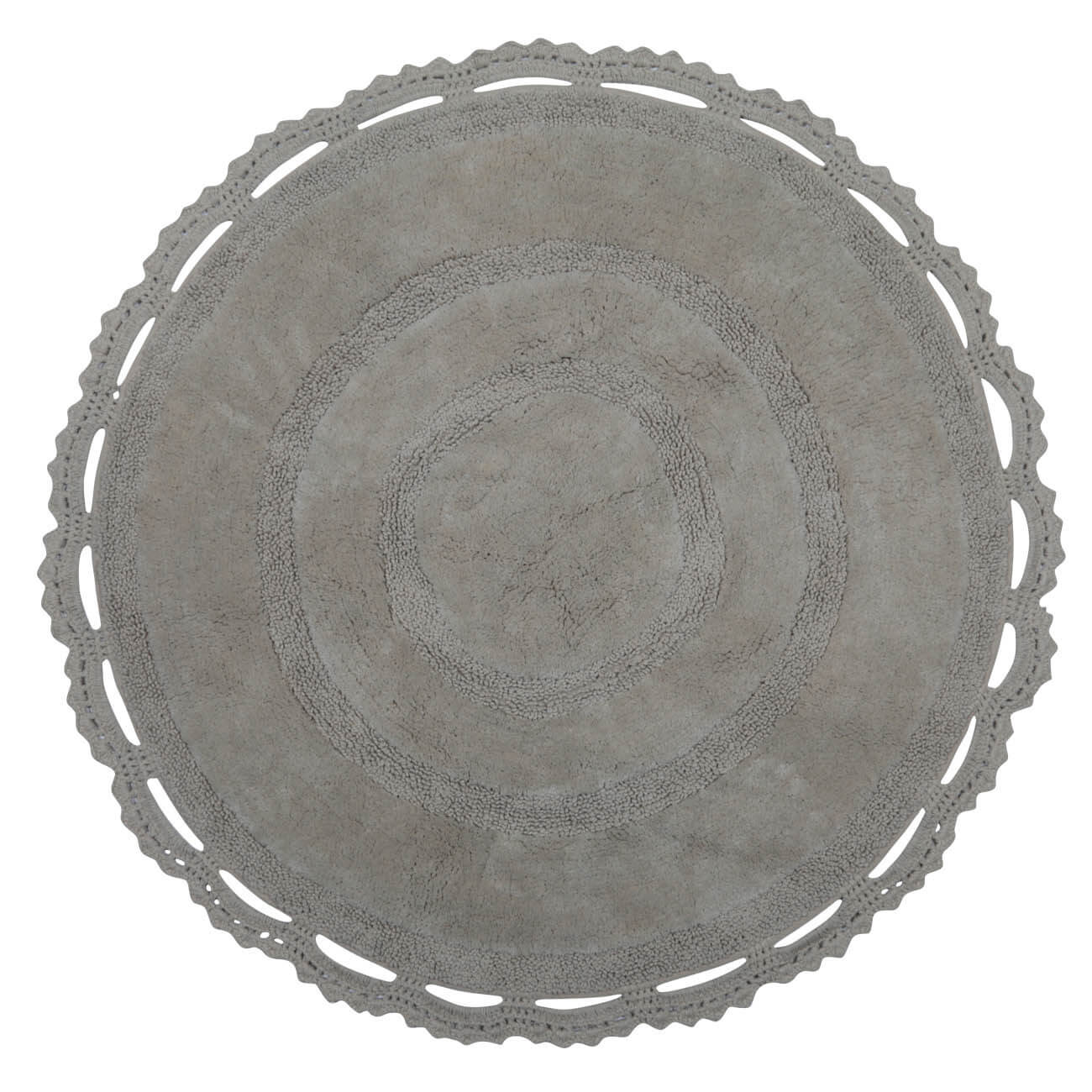 Коврик, 90 см, с ажурными краями, круглый, хлопок, песочный бумага для акварели baohong 300 г хлопок мелкозернистая