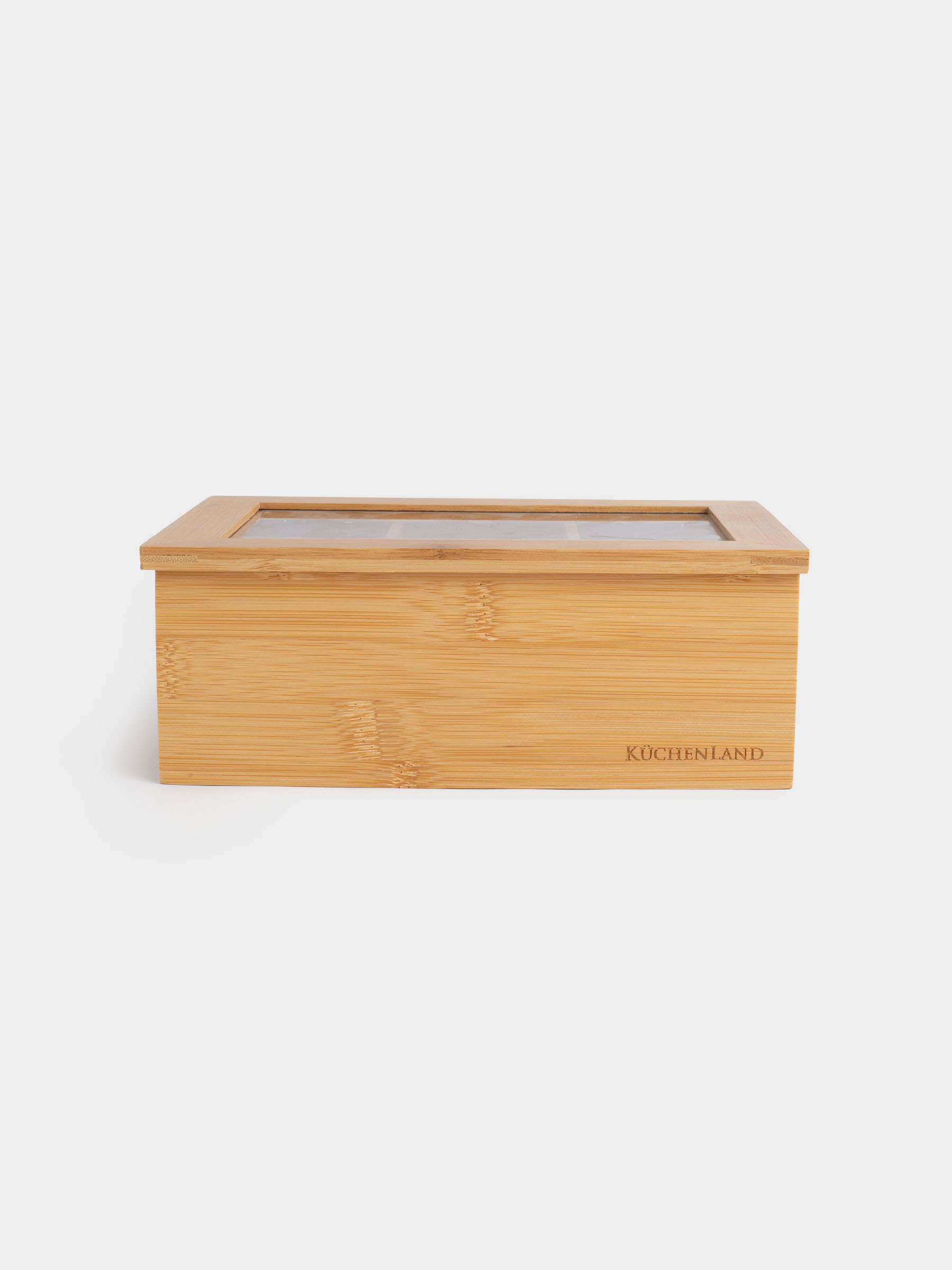 Коробка для чая, 24х16 см, 6 отд, бамбук, прямоугольная, Bamboo, image-0